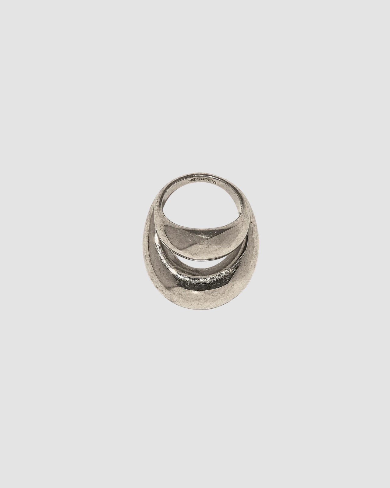 double blow up ring panconesi silver 2