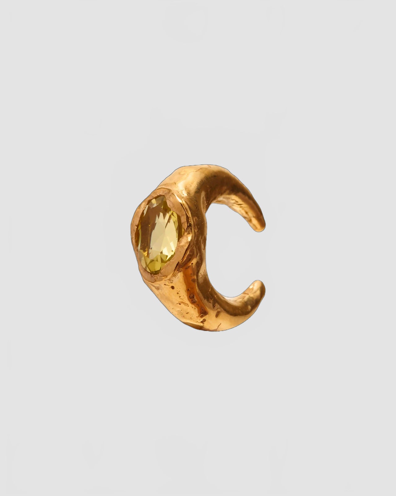 faro yellow earcuff gold