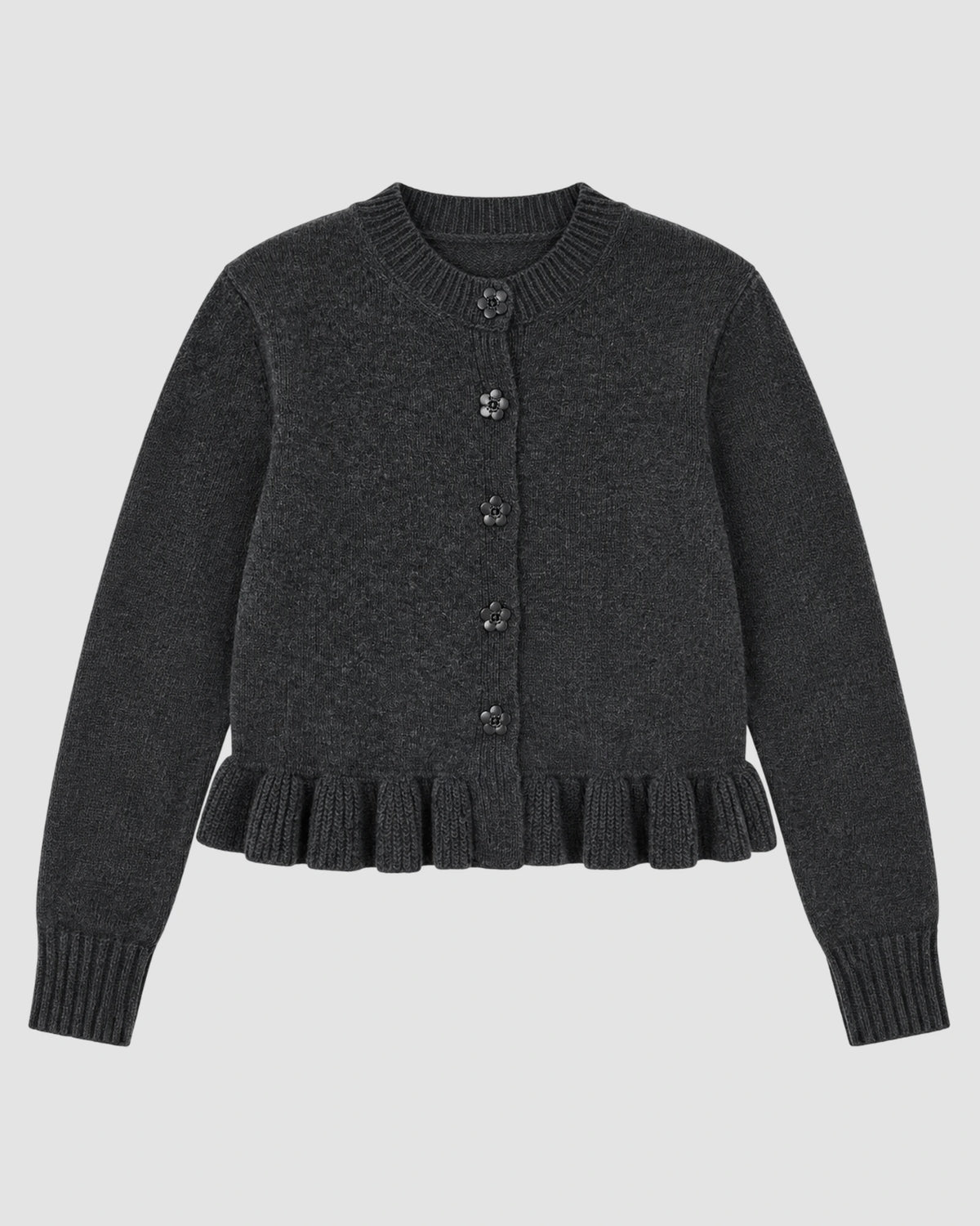 fibbie cardigan cecilie bahnsen charcoal grey 1