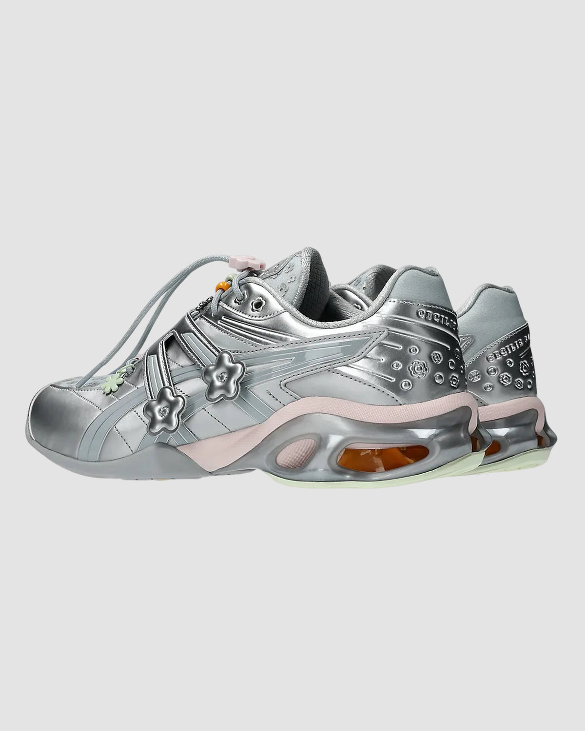 gel kinetic fr x cecilie bahnsen asics piedmont grey pure silver 2