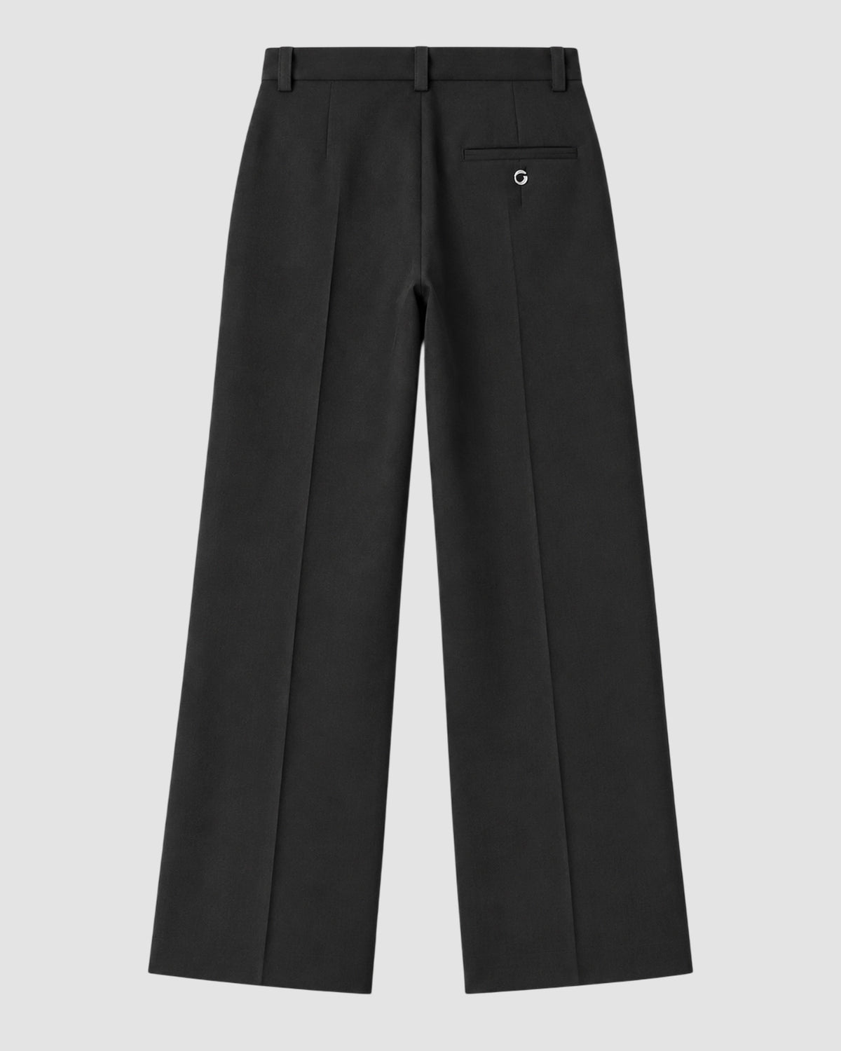 high waist tailored cigarette pants coperni black 2
