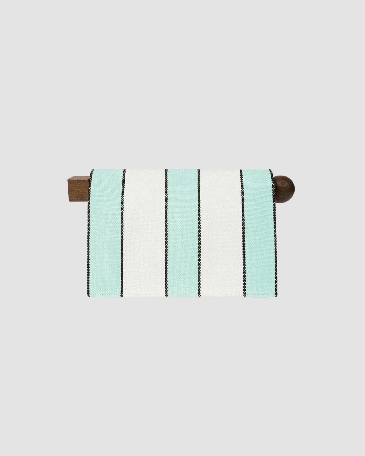 la pochette rond carre jacquemus print stripes white mint 2