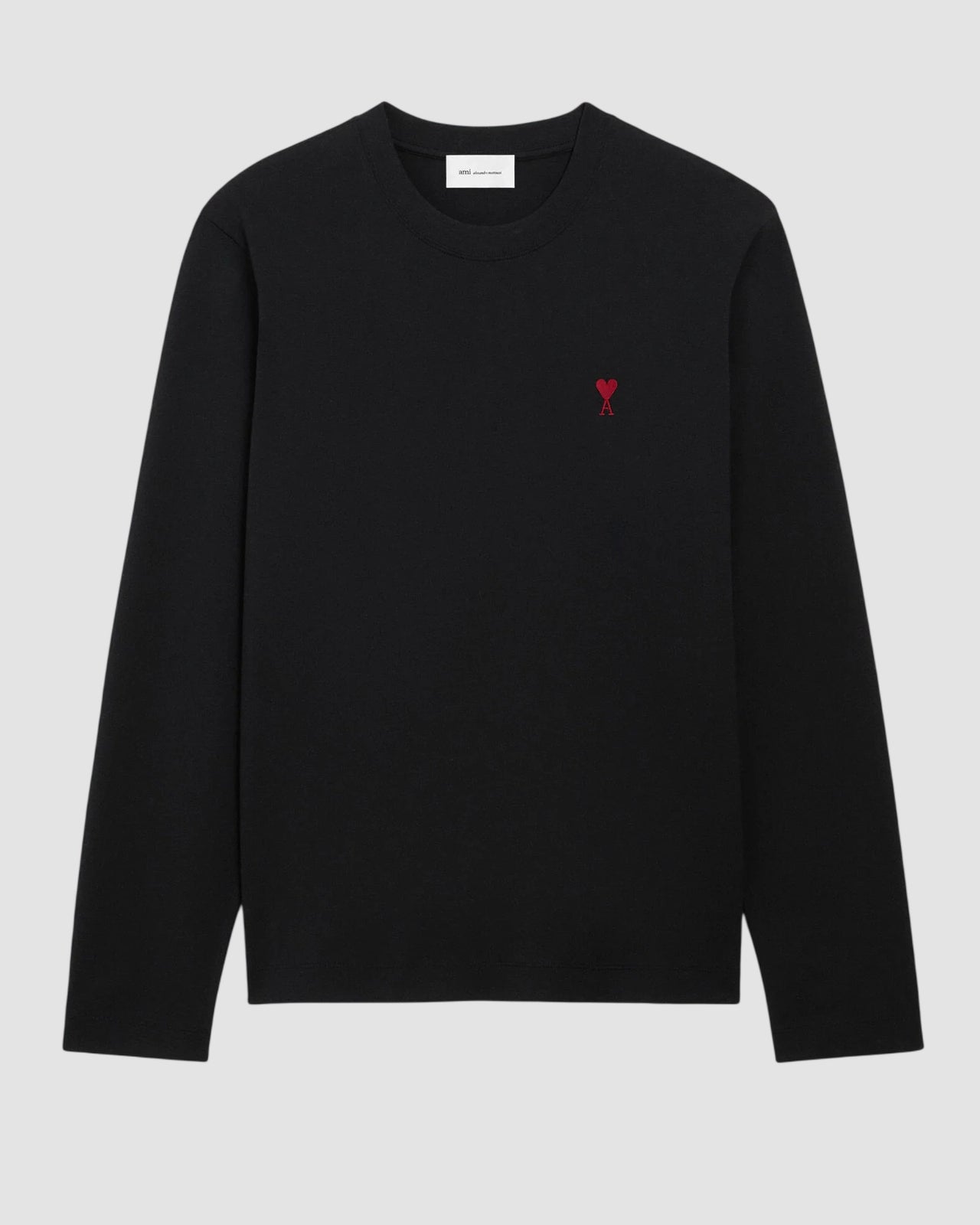 longlseeves tshirt with red ami de coeur black 1