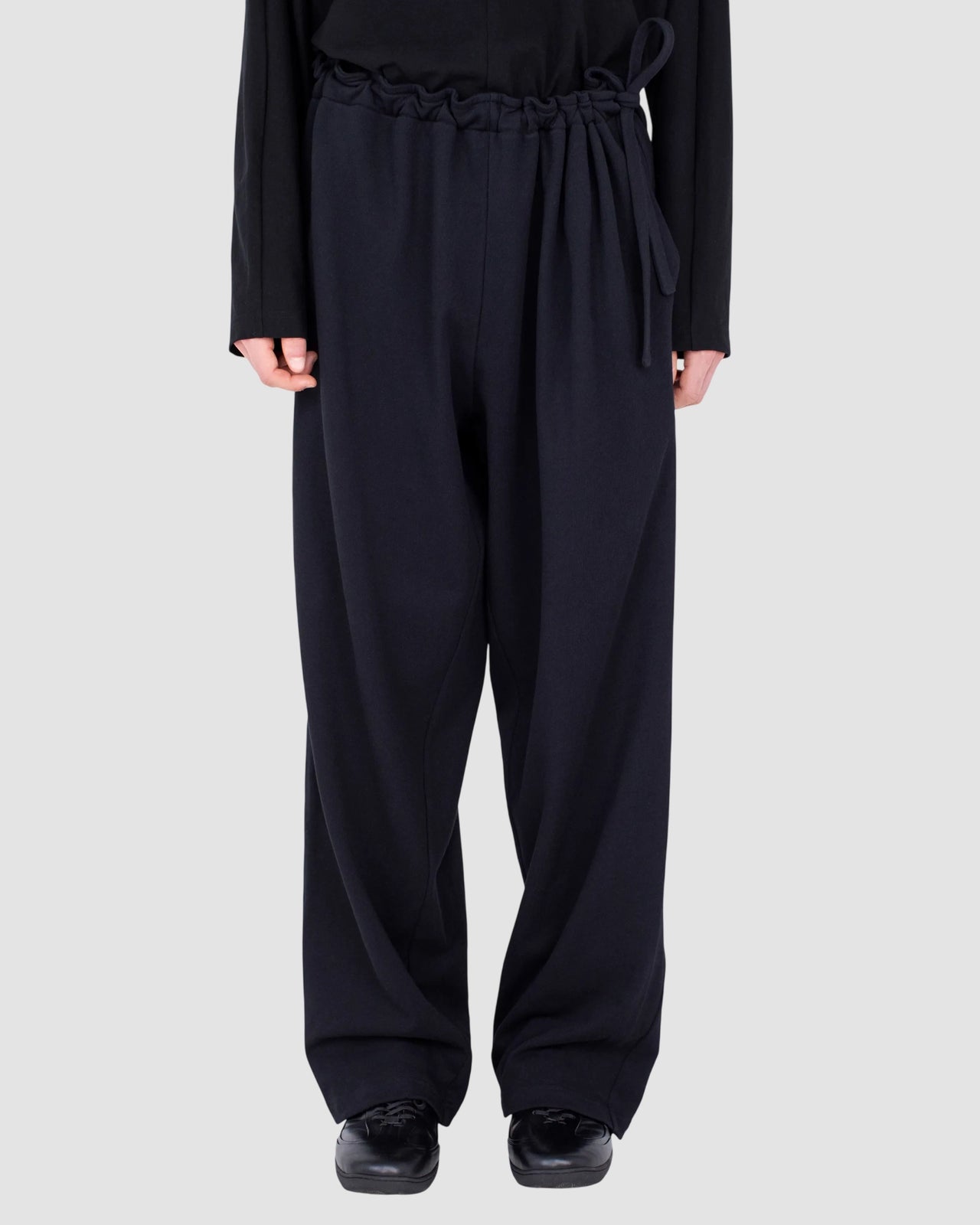 oscar wide trousers kiko kostadinov smooth black 1
