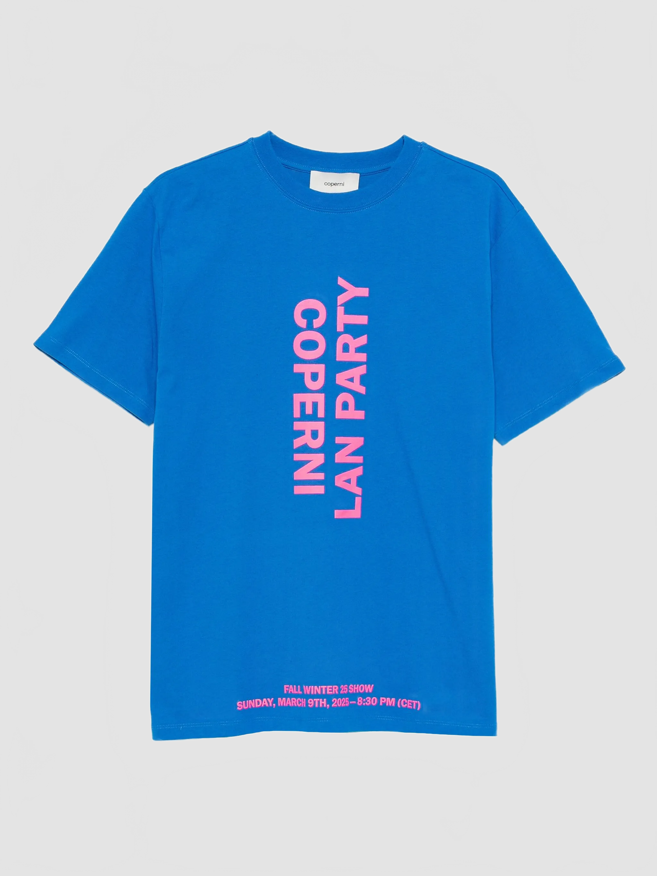 Boxy Tee Lan Party - Coperni - Blue-Pink Print