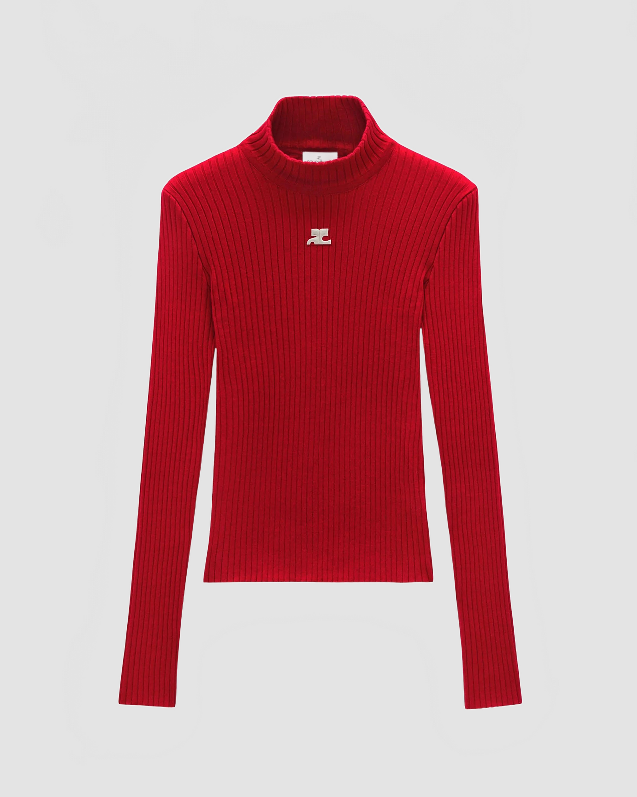 Reedition Knit Ls Jumper - Courreges - Red