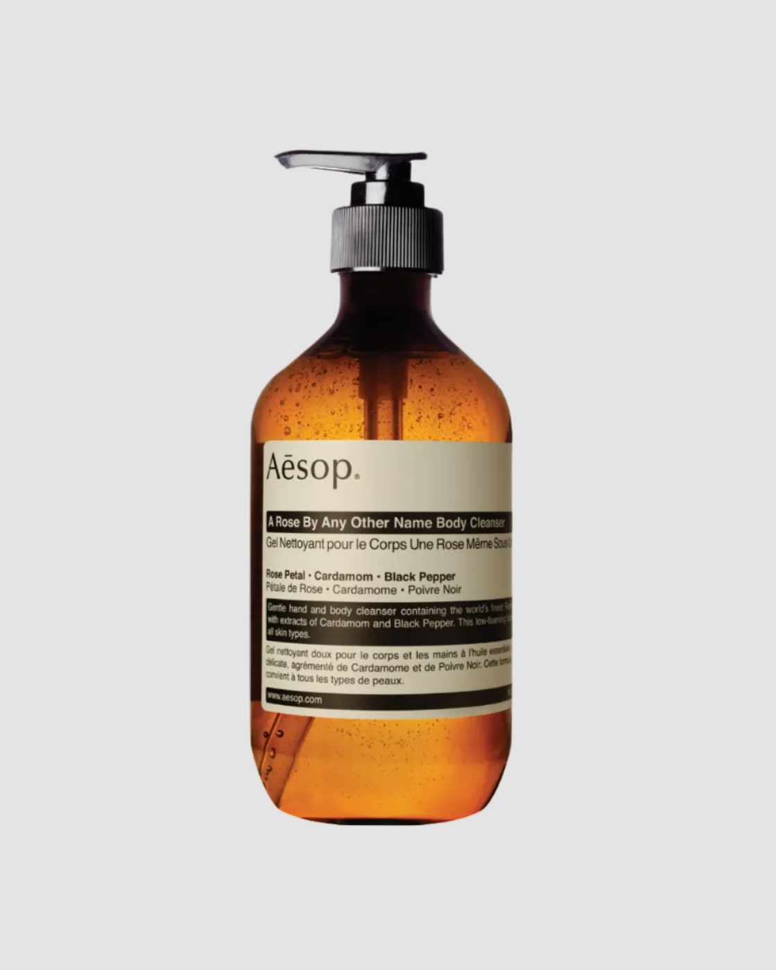 Gel nettoyant pour le corps à la rose 500 mL