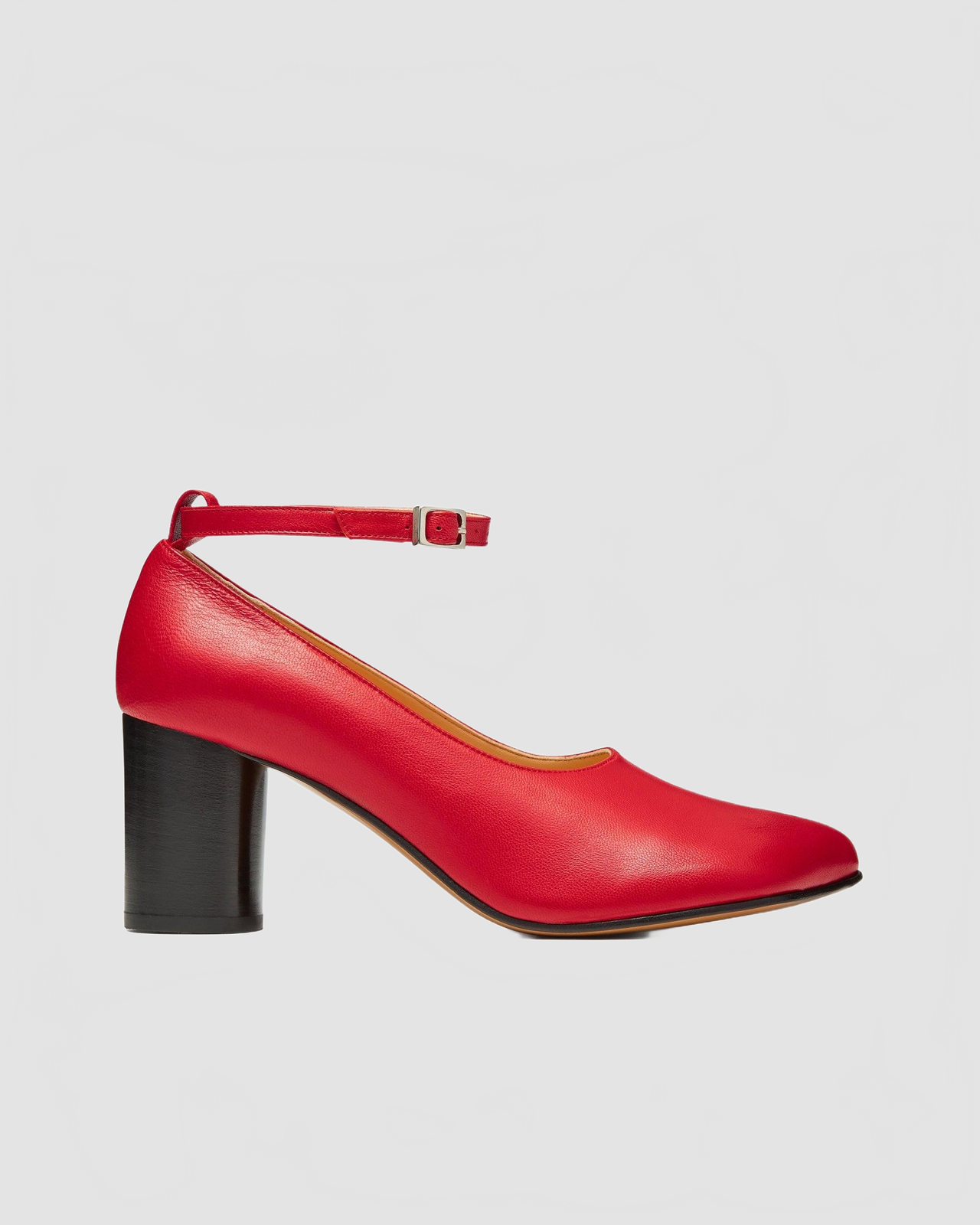 Obliqua Block Heel Pumps - Pasqualetti - Red