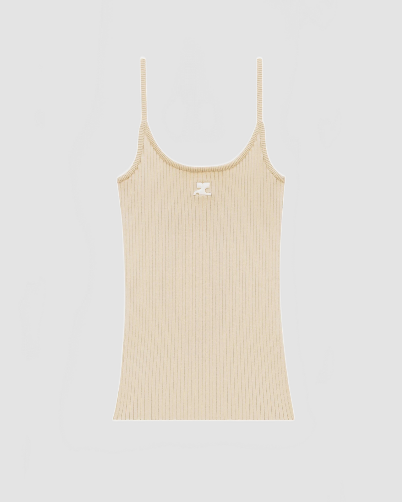 Reedition Knit Tank Top - Courreges - Cappuccino