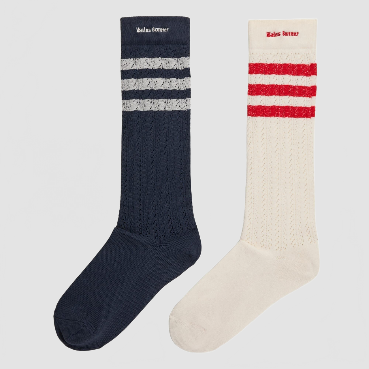 WB Cro Hi Sock - Adidas X Wales Bonner - Chalk White / Night Navy