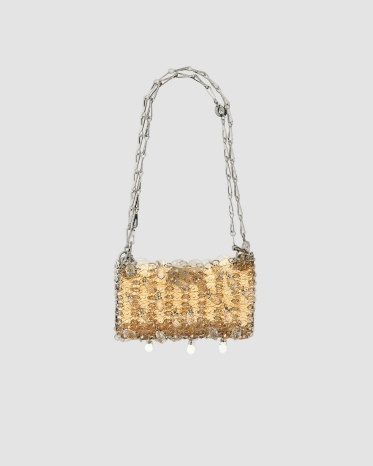 1969 Nano Crystal Resin Bag - Rabanne - Transparent Pink