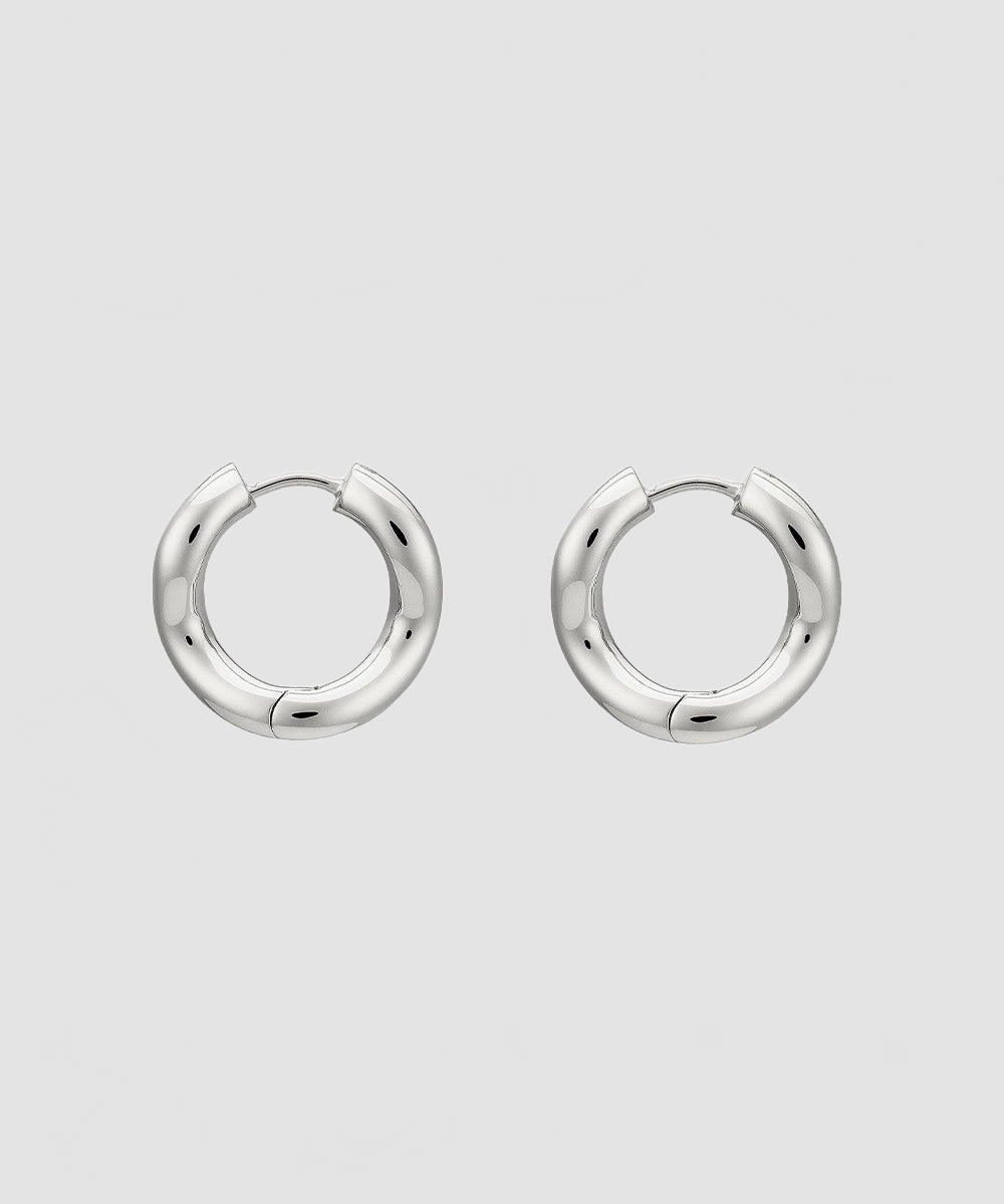 Boucles d'oreilles Wave argent