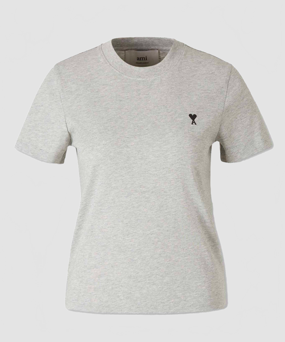 T-shirt ADC cropped gris chiné