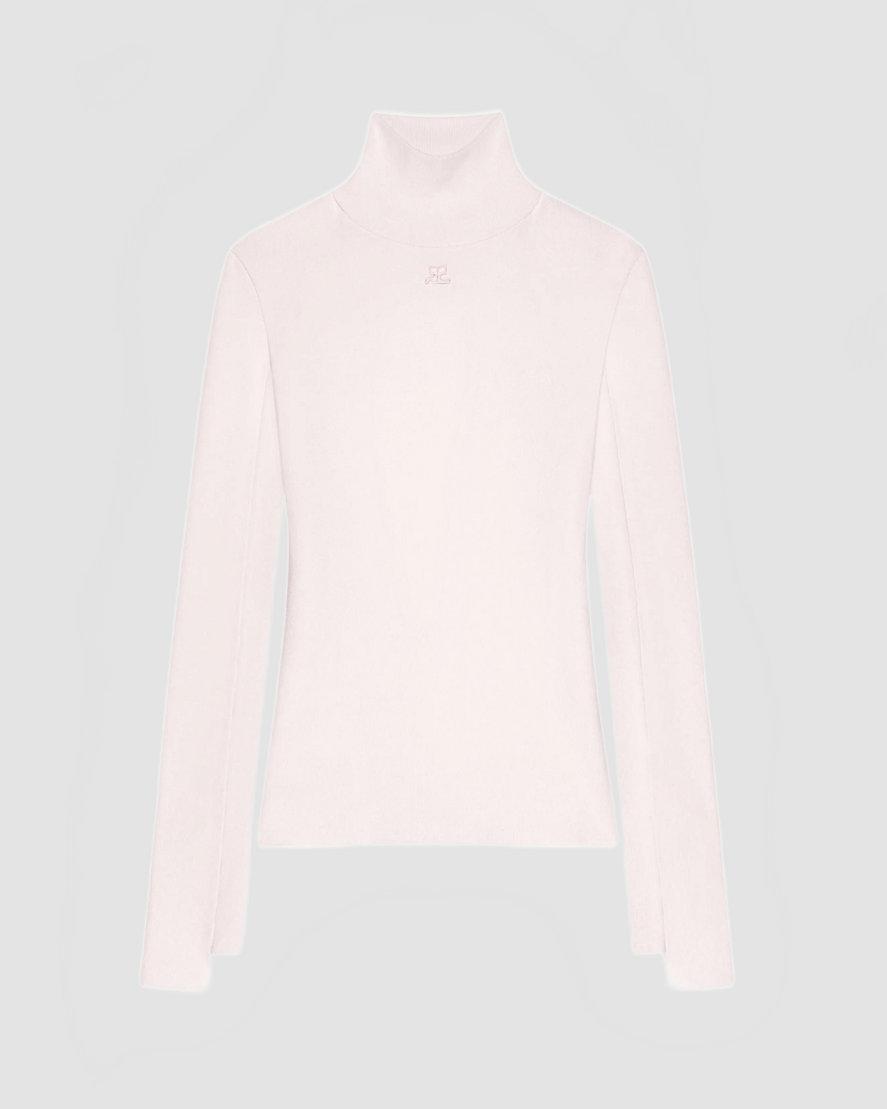 Interlock Mockneck Sweater - Courreges - Powder Pink