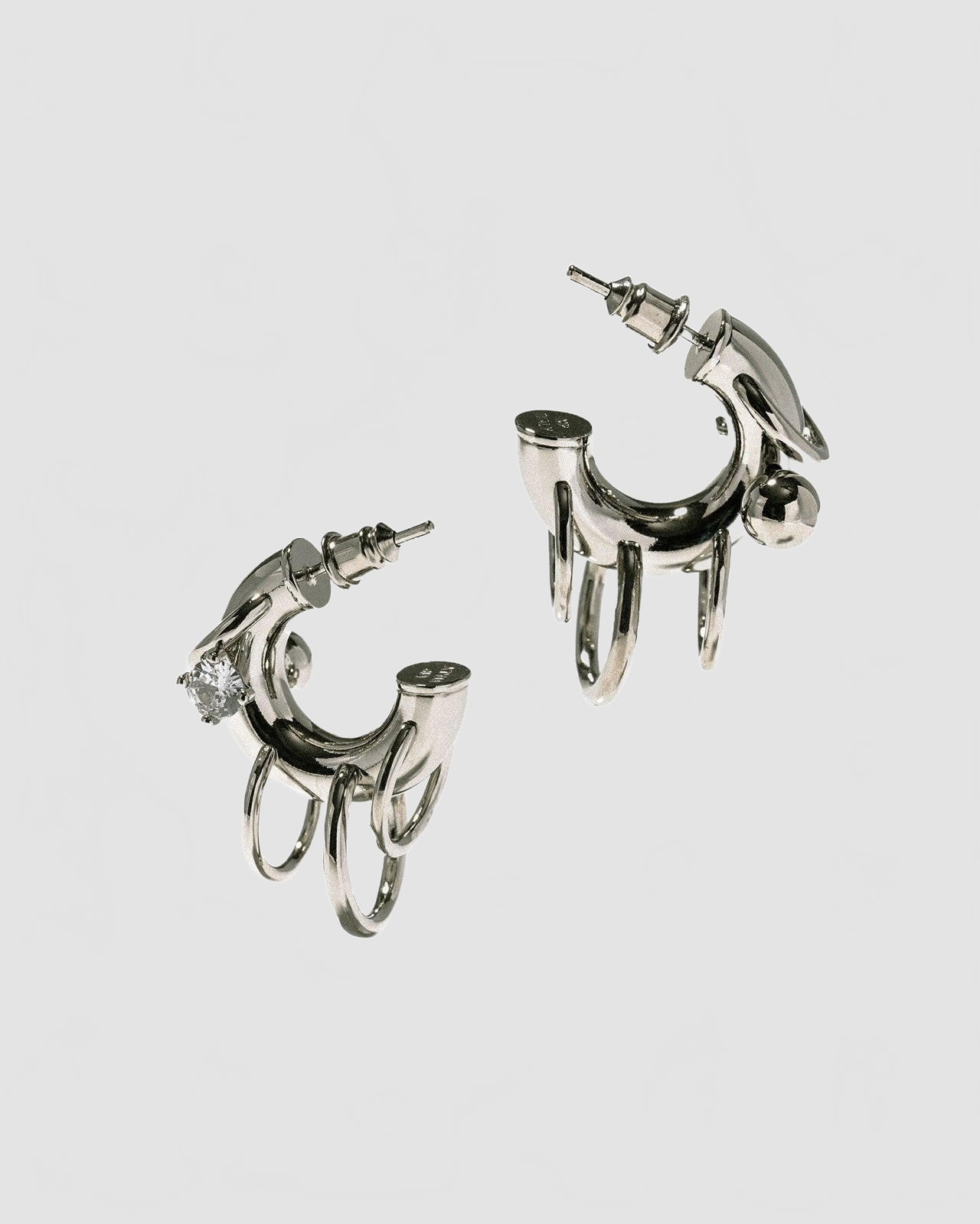 Pierced Hoops - Panconesi - Silver