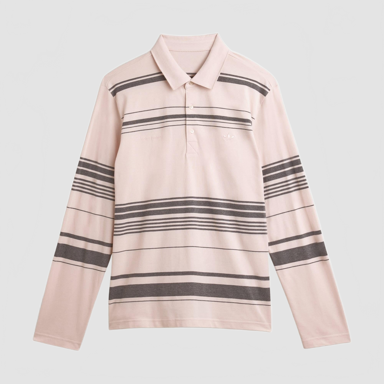 WB Polo - Adidas X Wales Bonner - Light Pink / Charcoal Grey