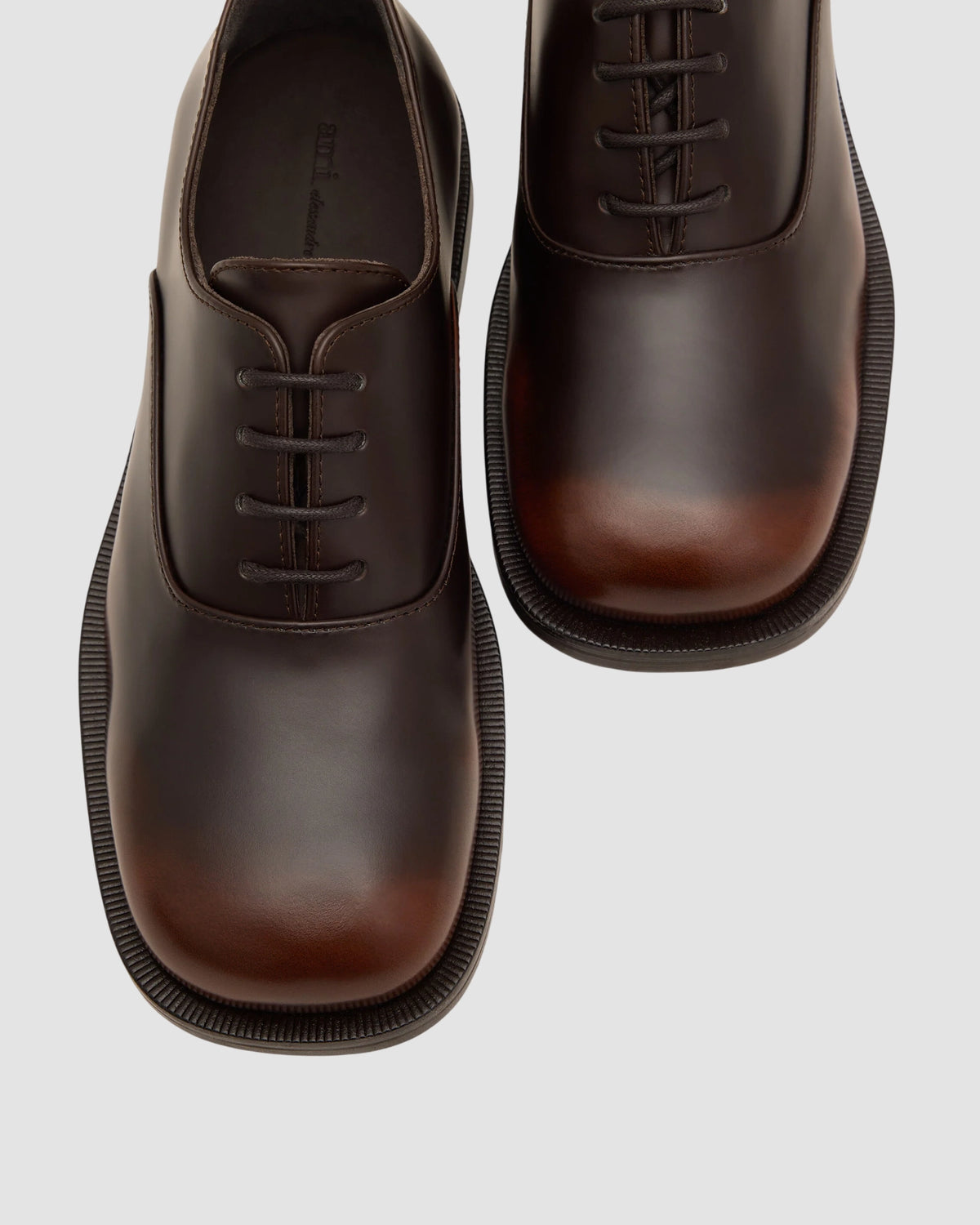 oxford shoes ami chocolate brown 5