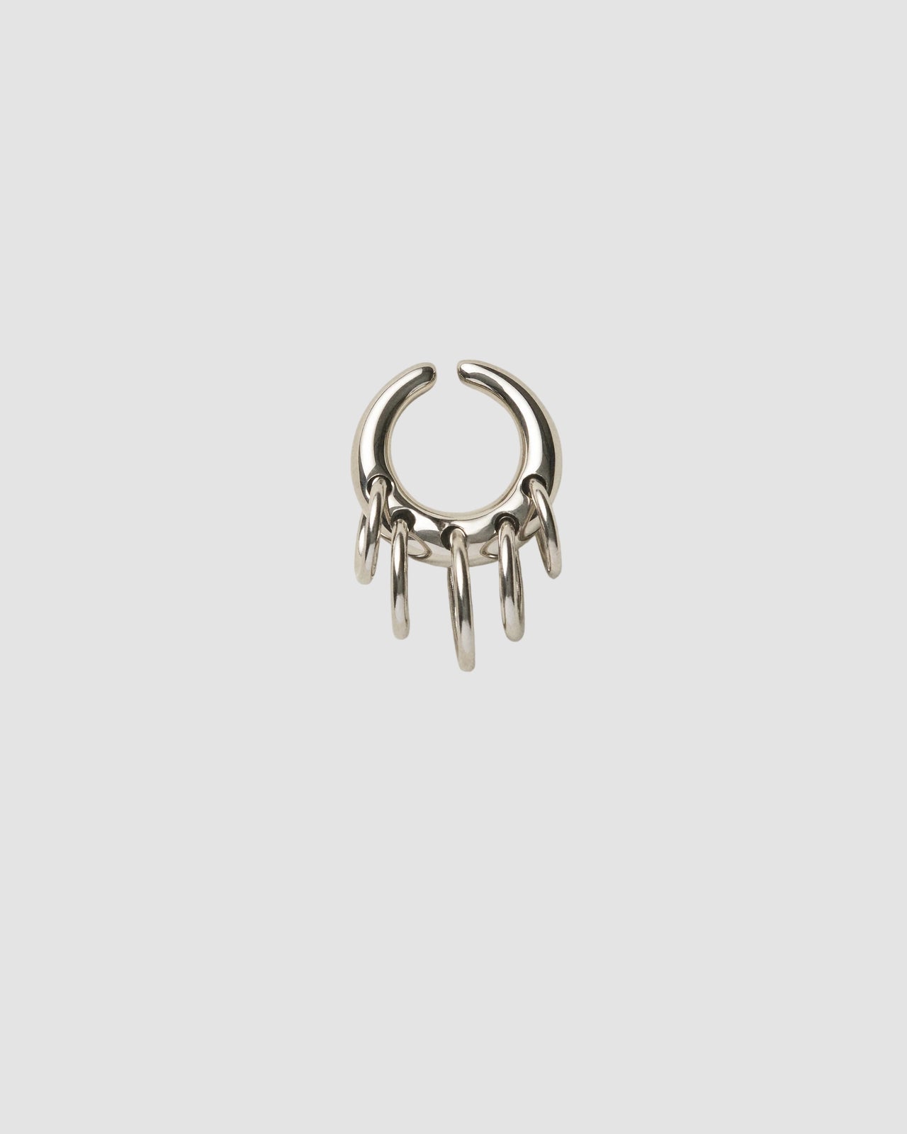pierced circle cuff panconesi silver 1