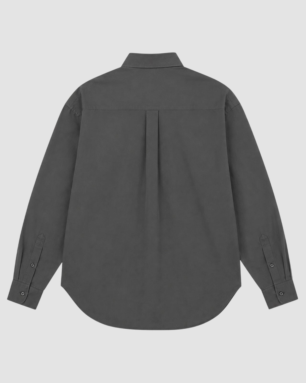 popeline charbon shirt button down rier charbon popeline 1