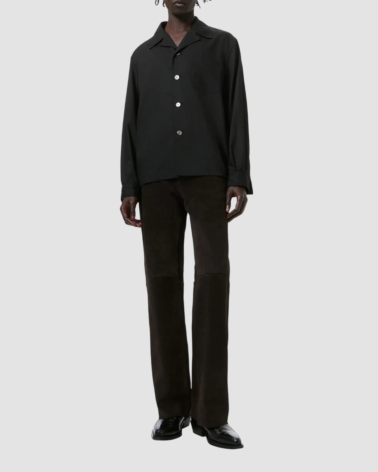 private shirt our legacy void black veil wool 1