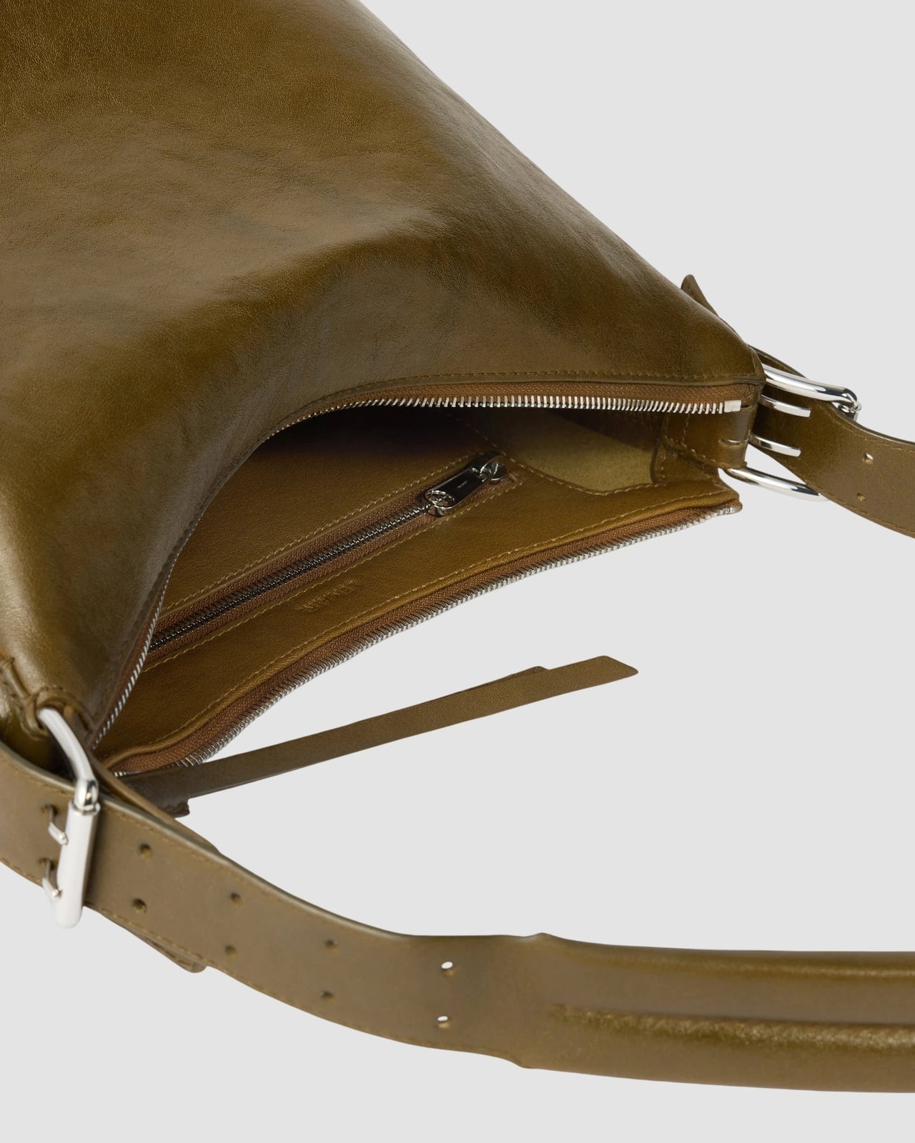 small belted hobo bag lemaire dark bronze 5