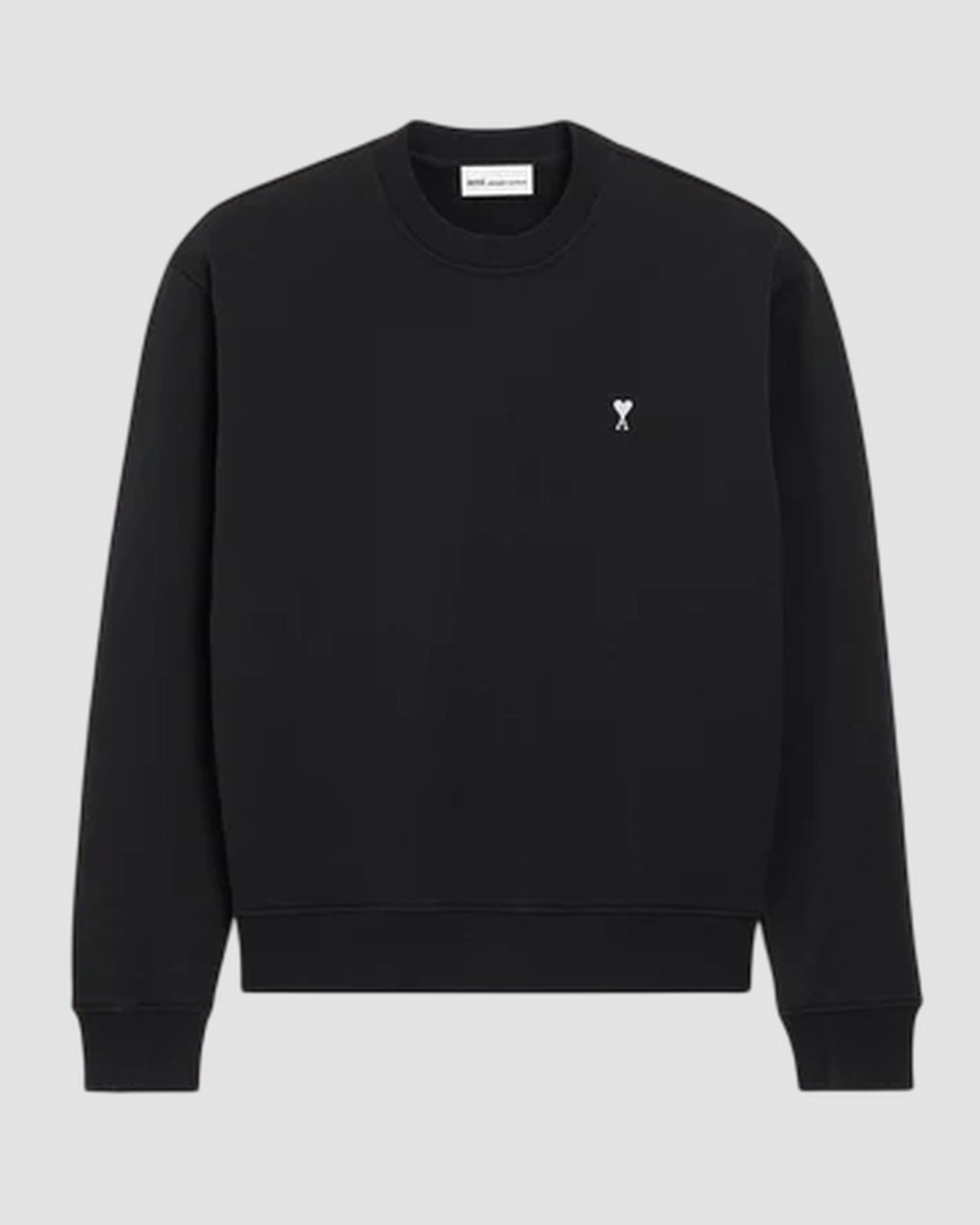sweatshirt with contrasted ami de coeur black white cream 1