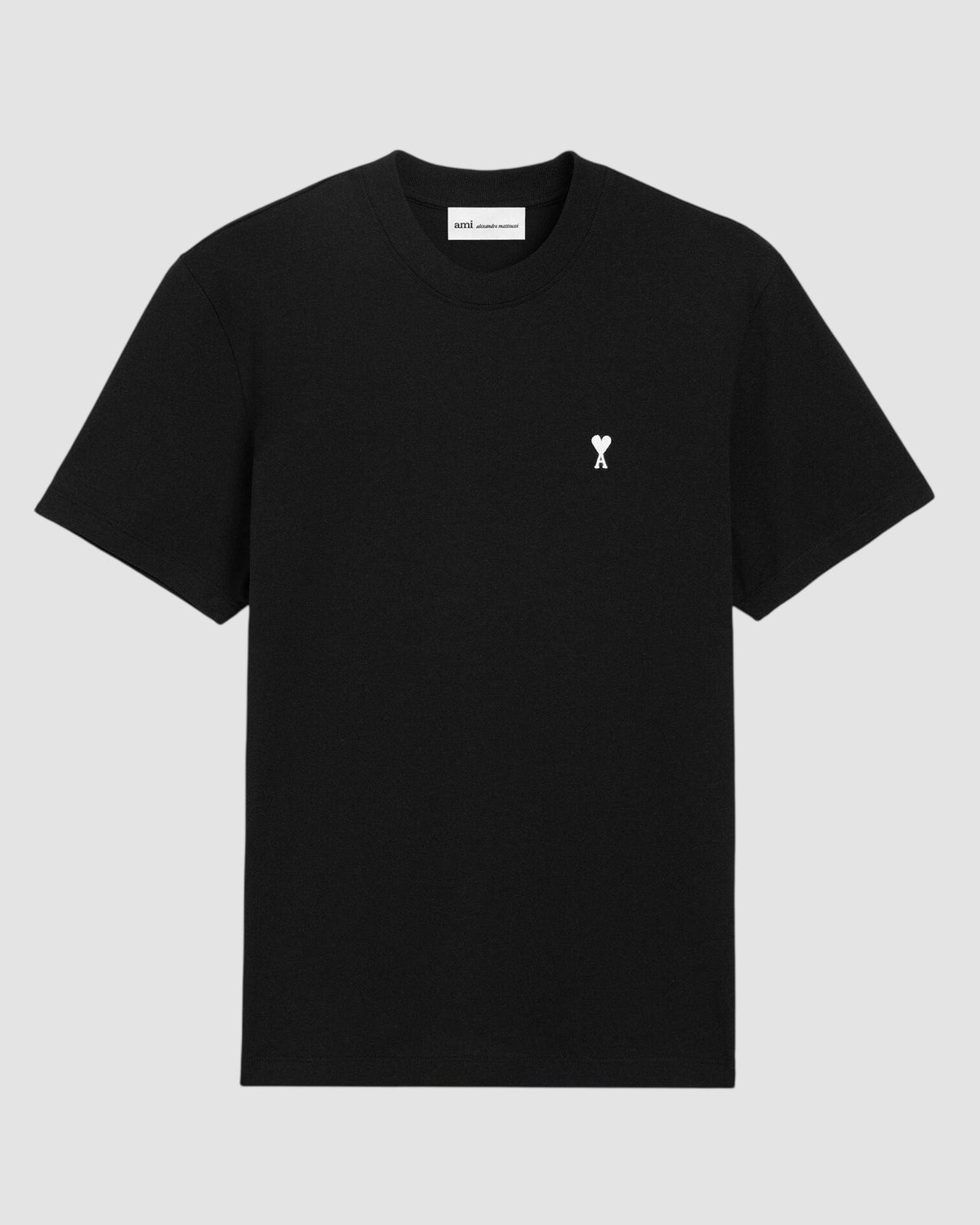 tshirt avec ami de coeur contraste ami noir blanc creme 1