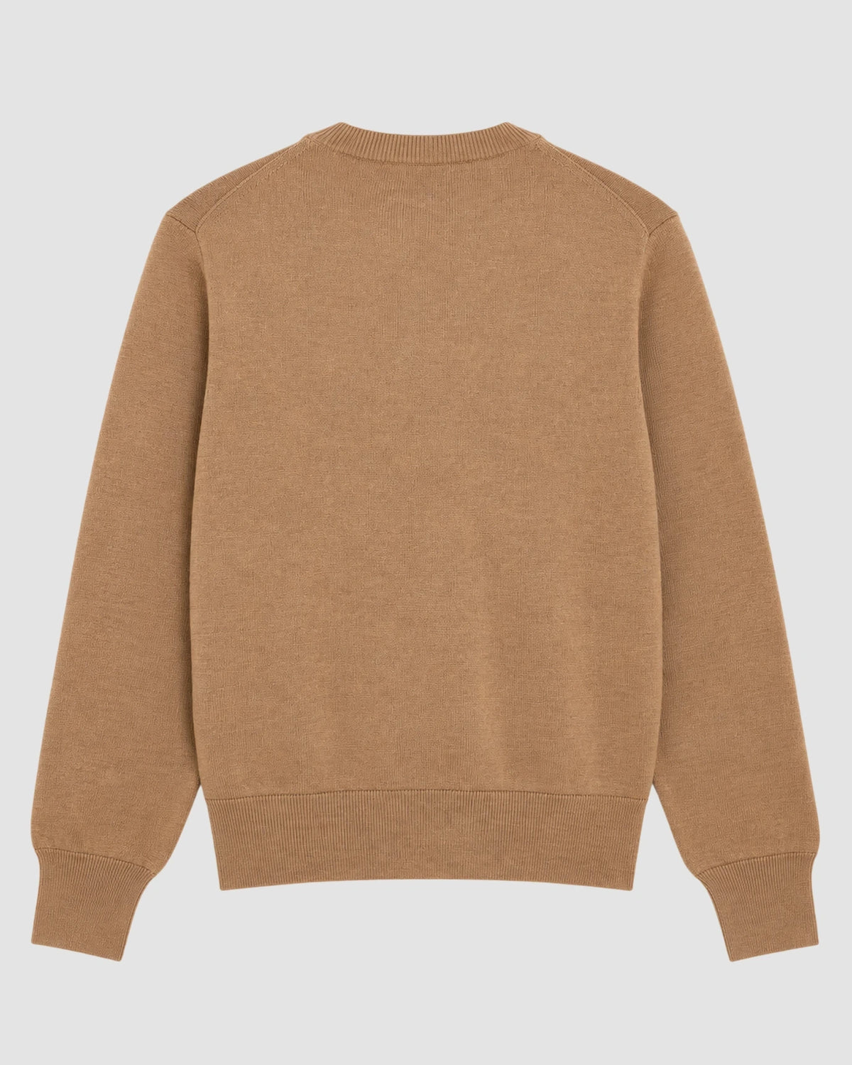 v neck cardigan with ami de coeur heather camel black 2