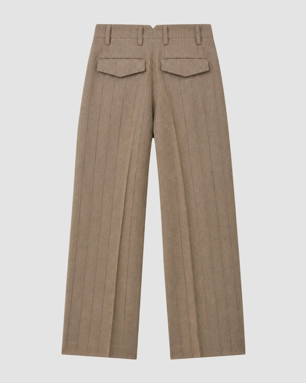 zuit trousers with 2 pleats ami choco brown ruby red 2