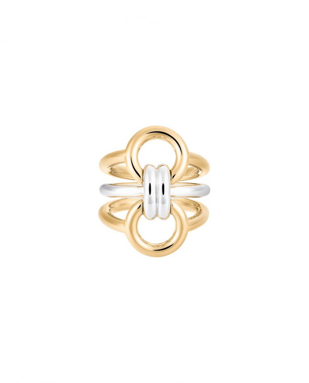 Charlotte Chesnais Tryptich Vermeil Silver Ring