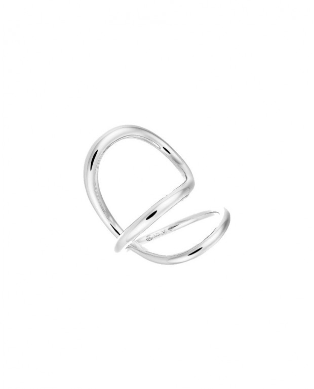 Charlotte Chesnais Ribbon Silver Ring