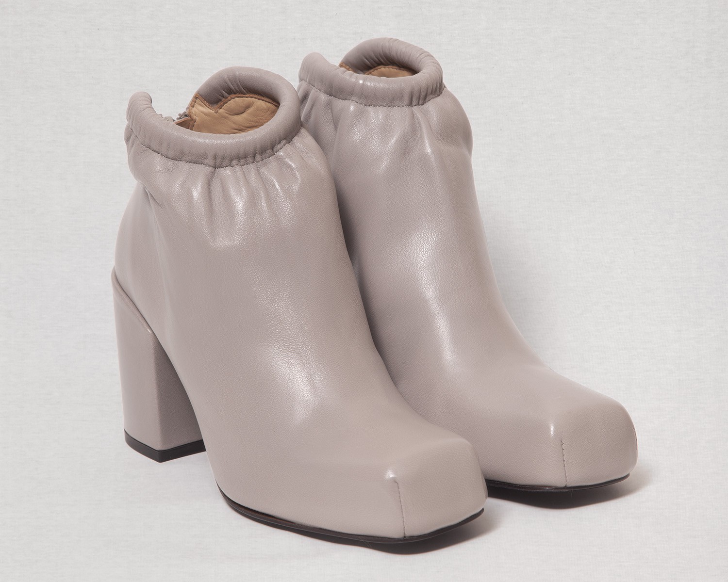 Aalto Chunky Ankle Boots with Gathering
