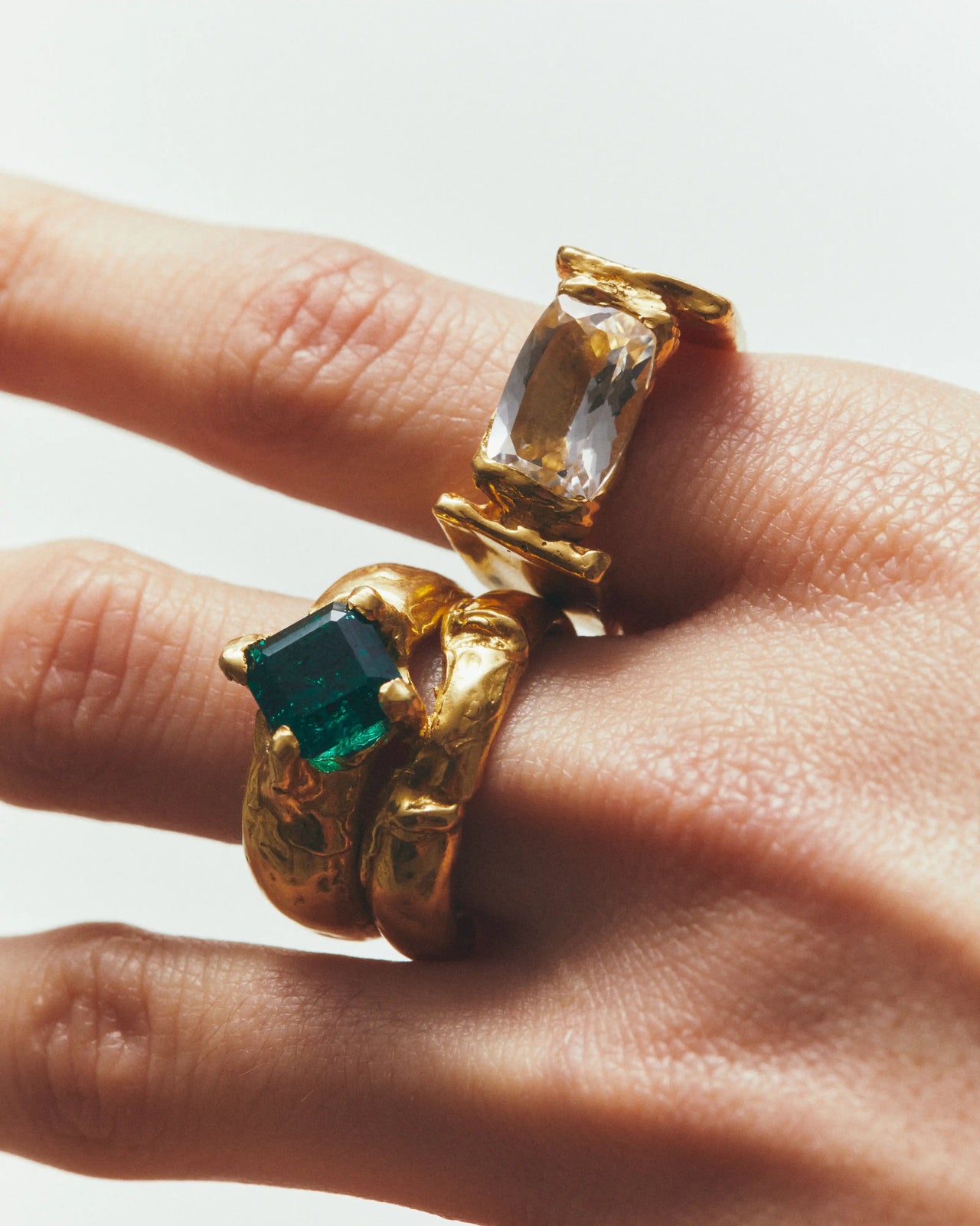 04 april white topaz ring gold hands 4