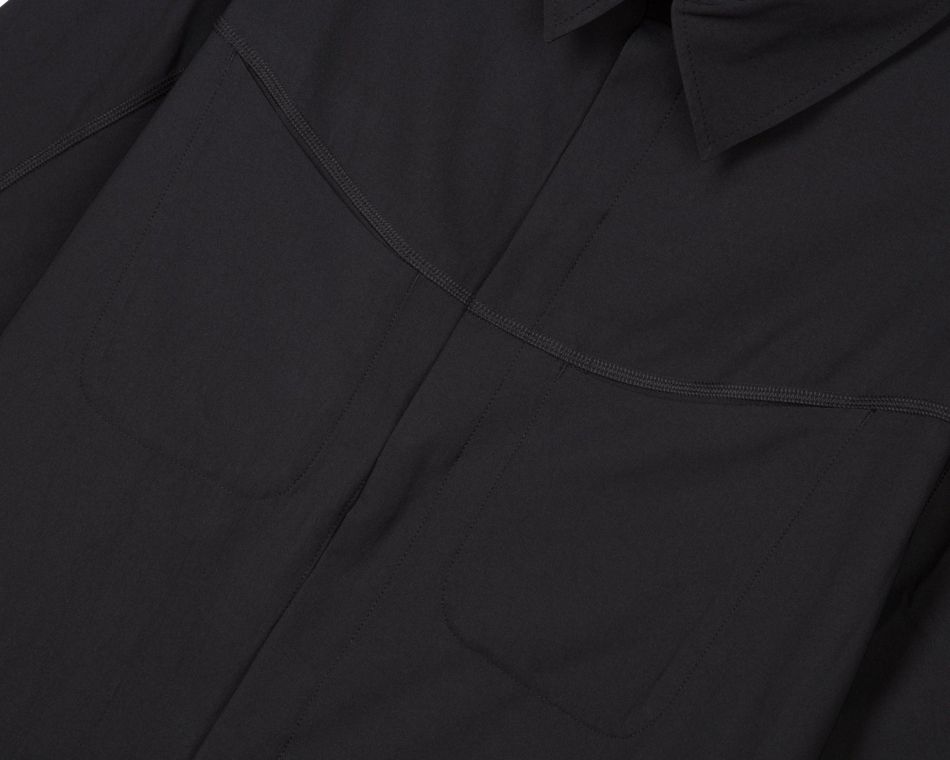 11017 BK peaceshell river shirt black front pockets