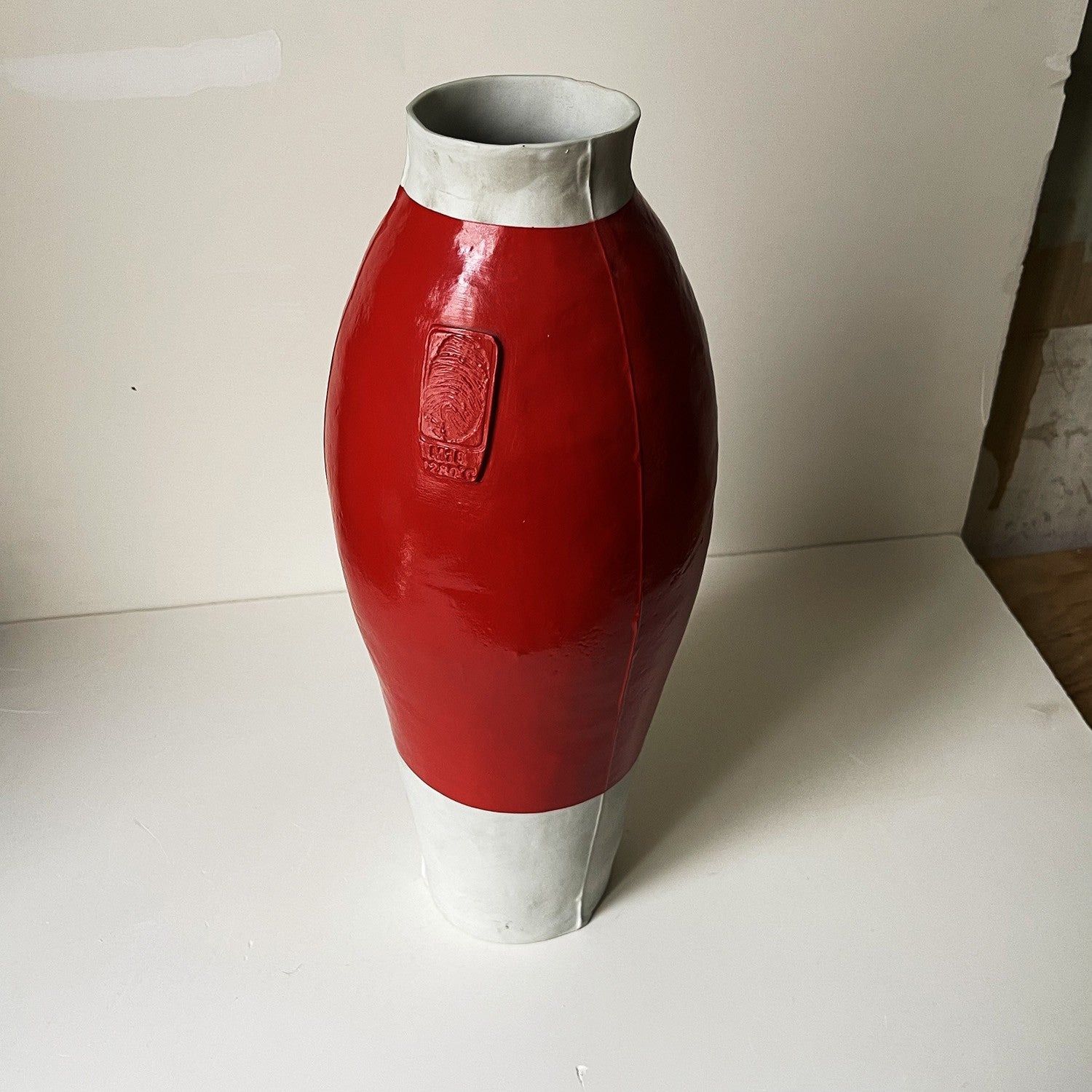 Hella Jongerius Red White Vase