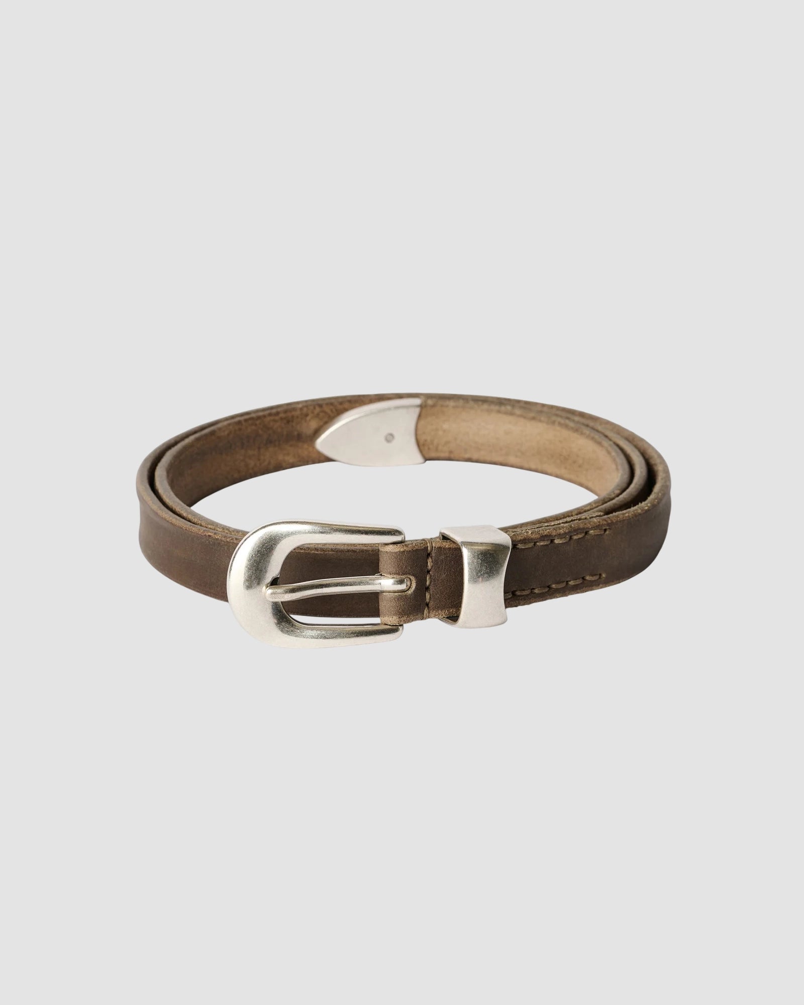 2 cm belt   our legacy   sundried clay leather 1