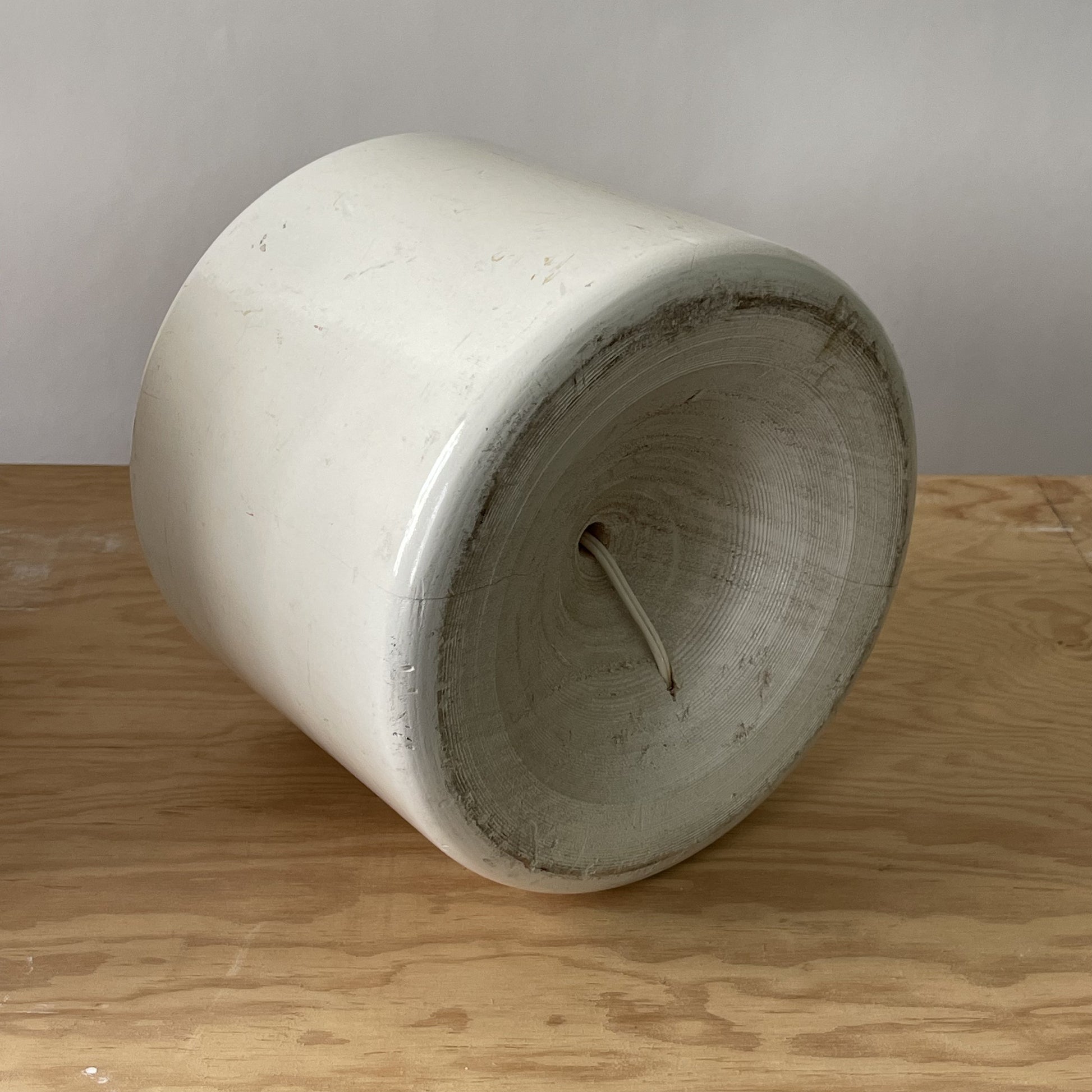 Lampe en bois tourné années 70