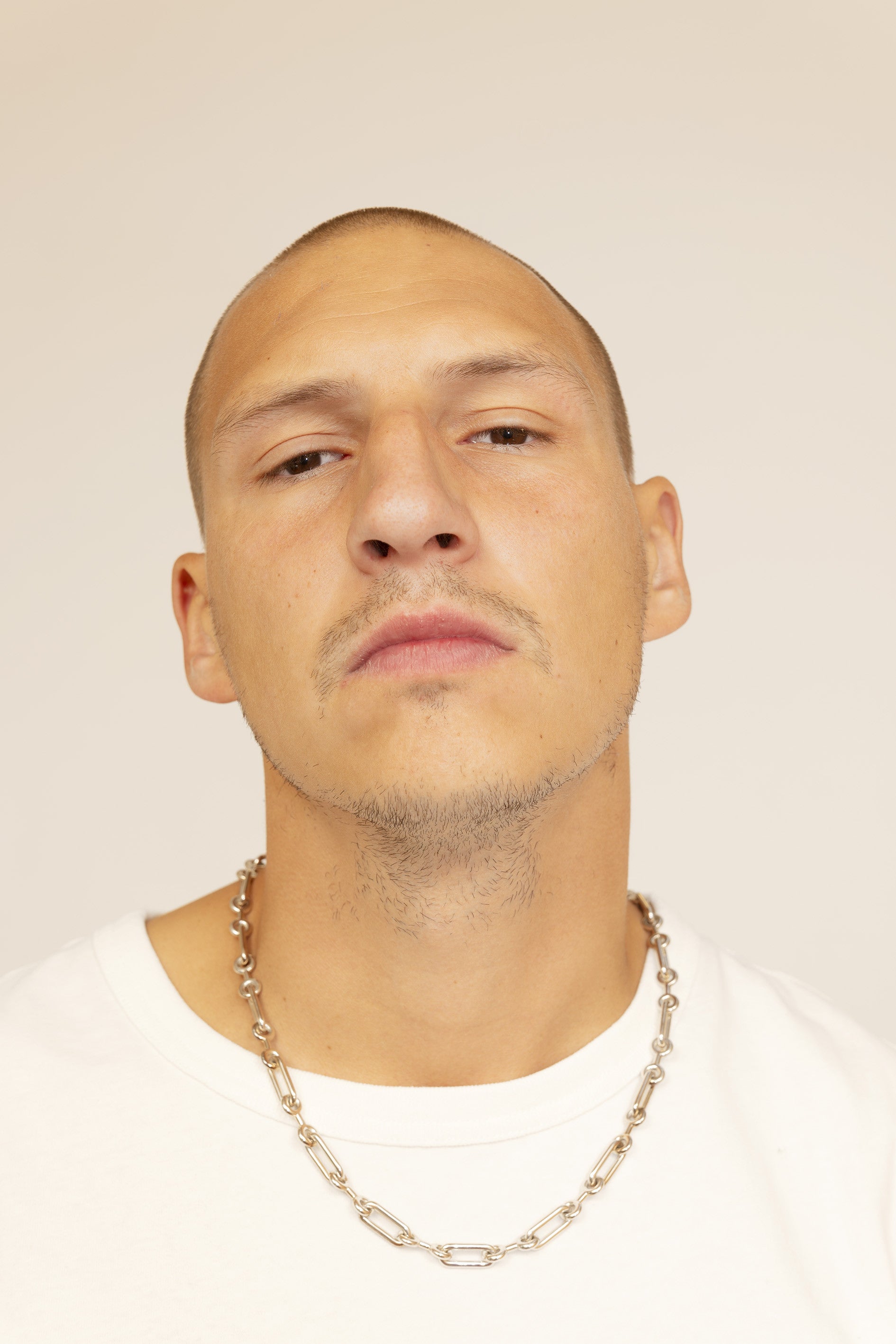 Collier chaine Petit Binary long vermeil