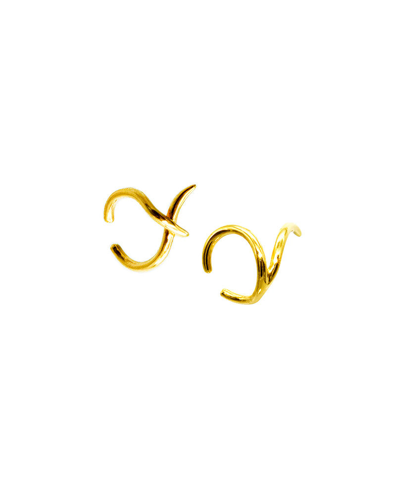 Boucles d'oreilles The Syliabules vermeil