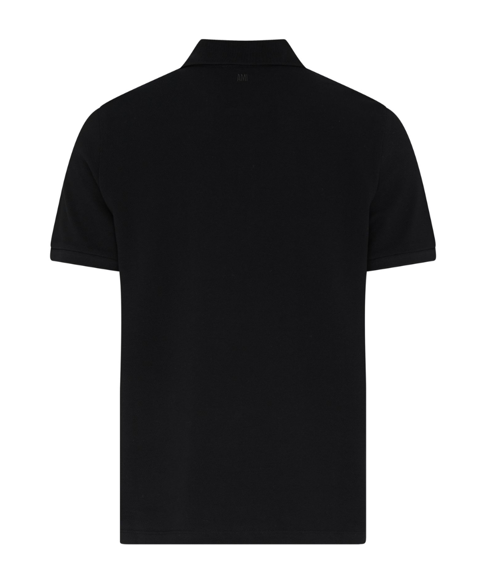 Polo ADC en coton noir