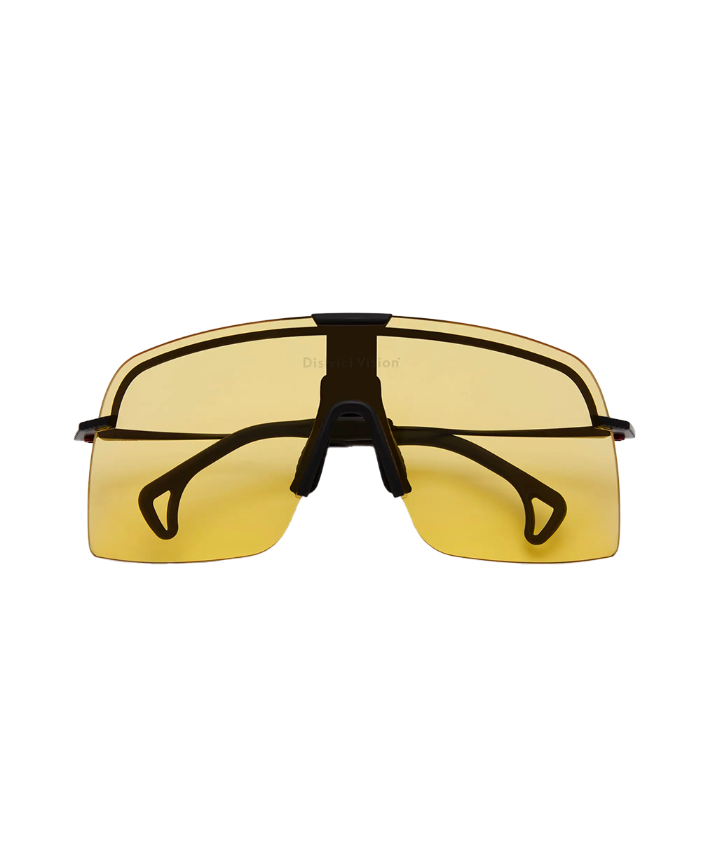 Lunettes de soleil Yusuke Alpine Blade Noir/D+ Sports Jaune