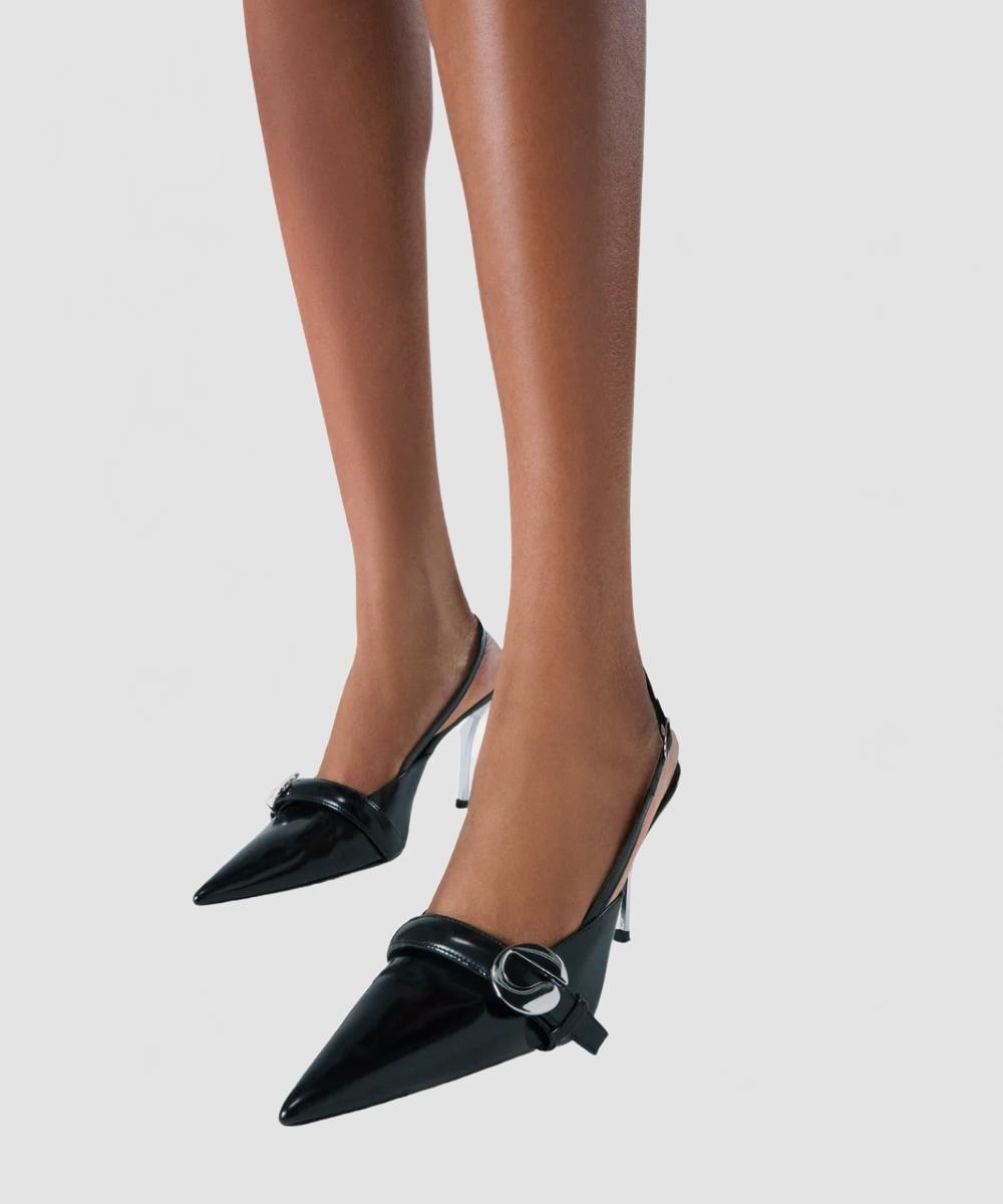 Slingback belt Heel