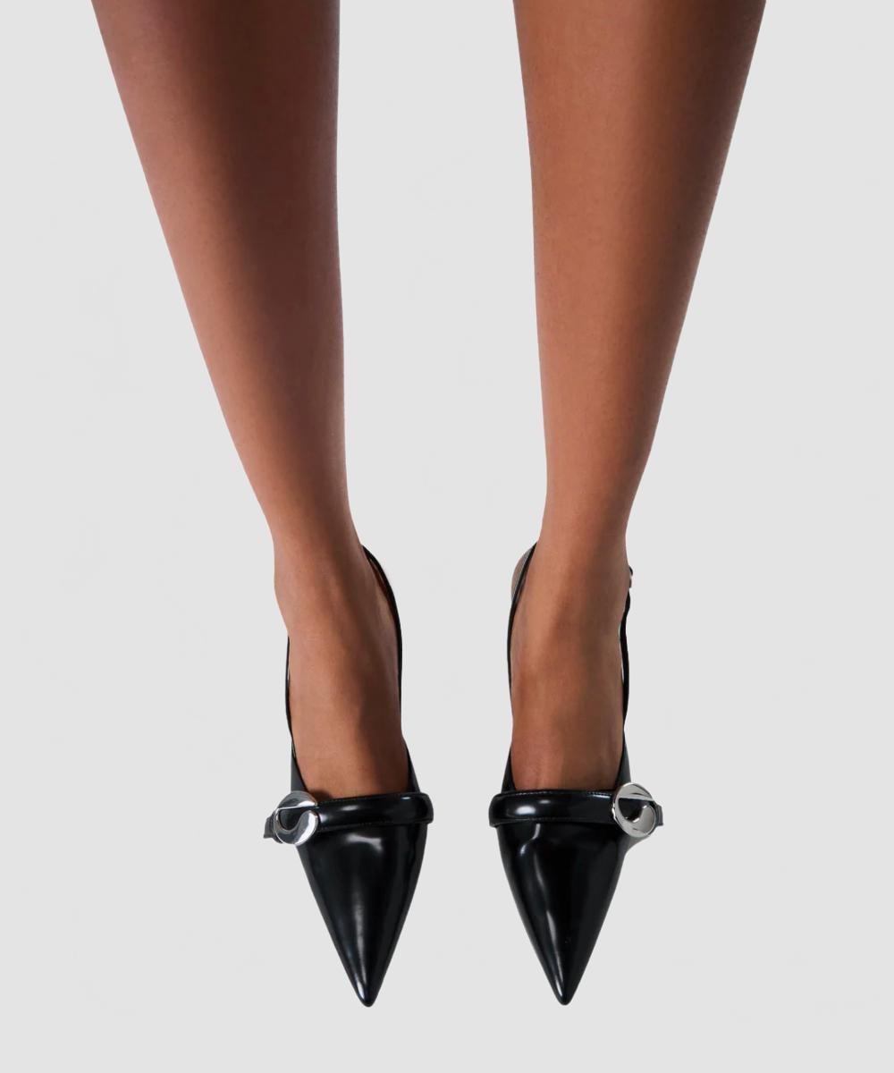 Slingback belt Heel