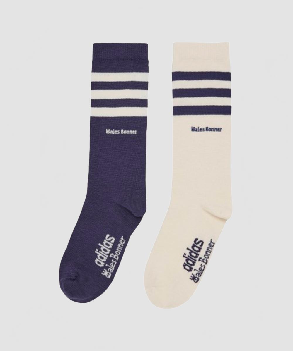 x Wales Bonner Chaussettes S3 navy/blanc