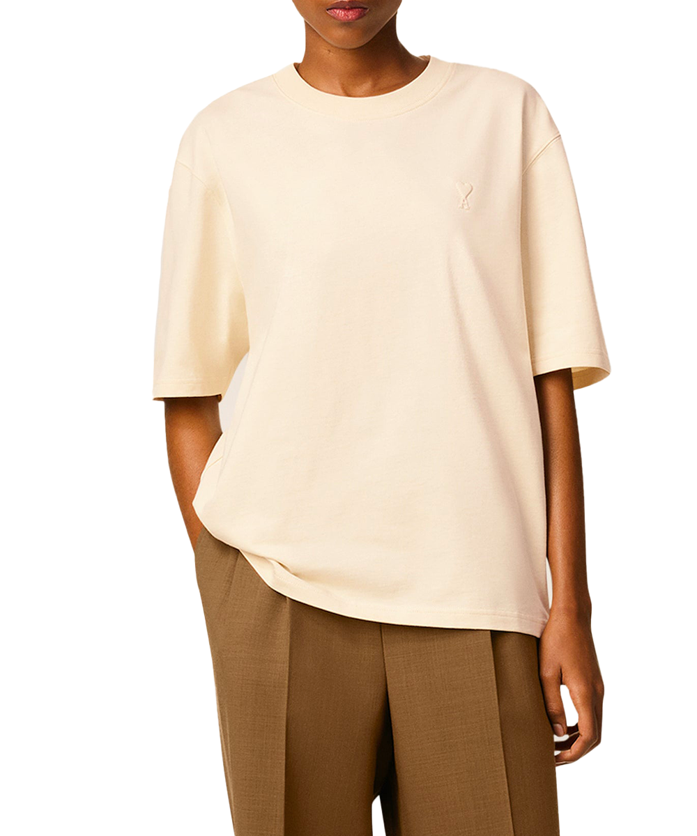 T-shirt petit ADC embossé ivoire