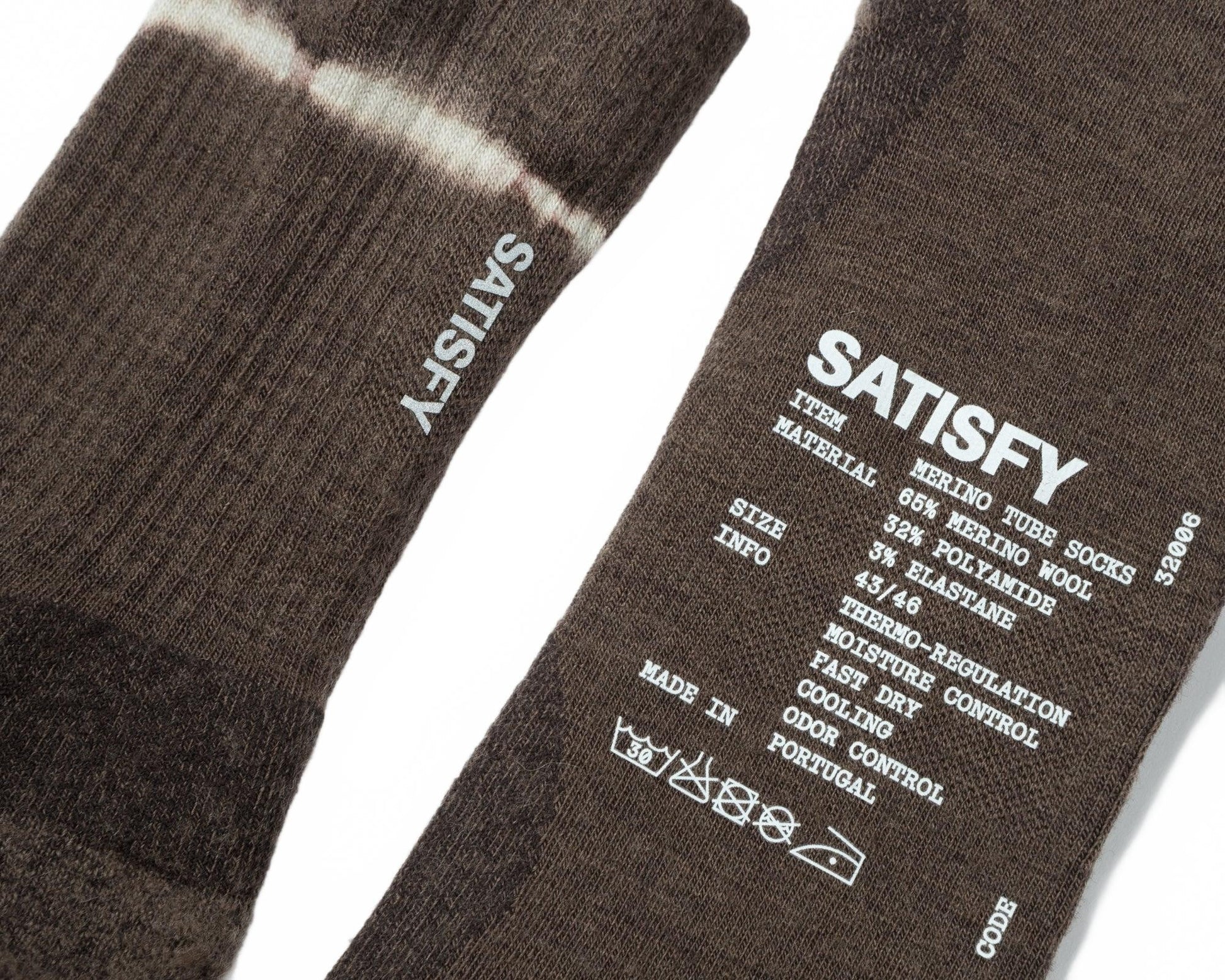 Merino Nylon Tube Socks - Satisfy - Tie Dye Falcon