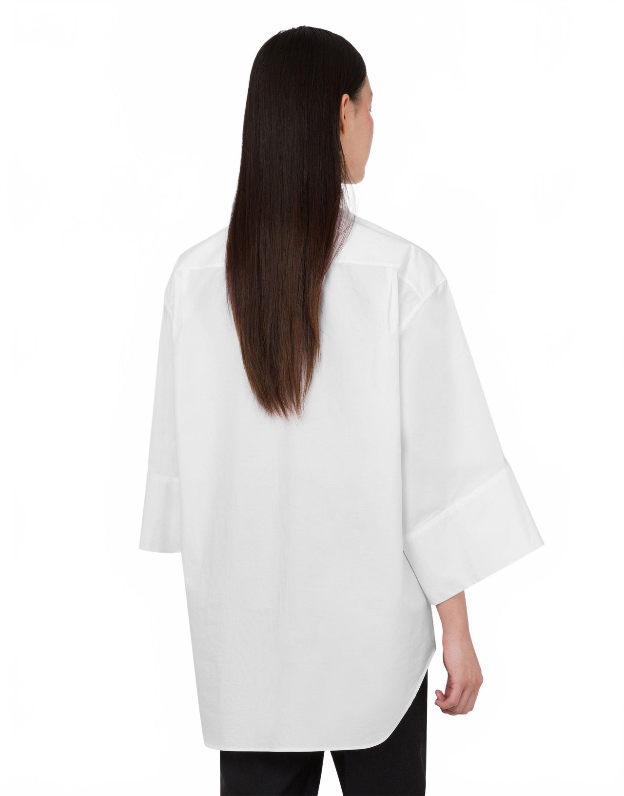 Chemise En Popeline De Coton - Moschino - White