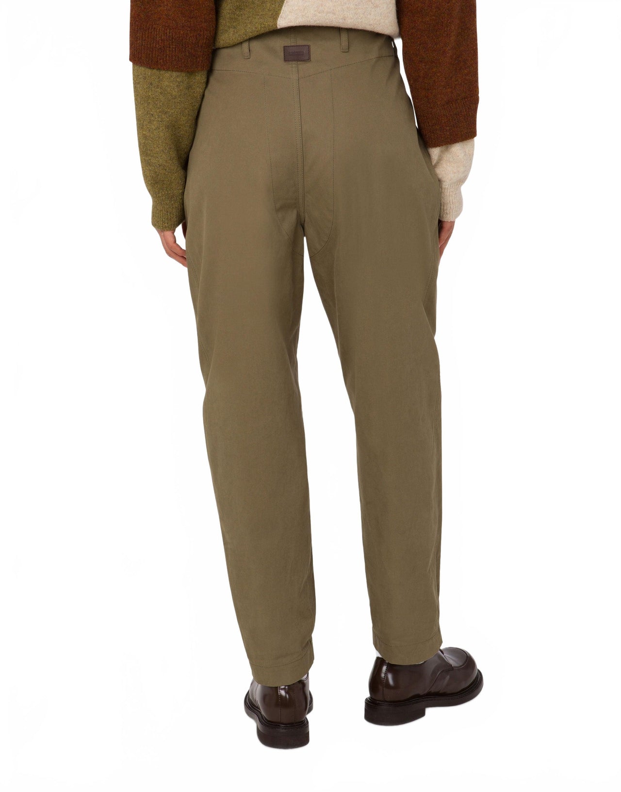 Pantalon Diagonal En Coton - Moschino - Green