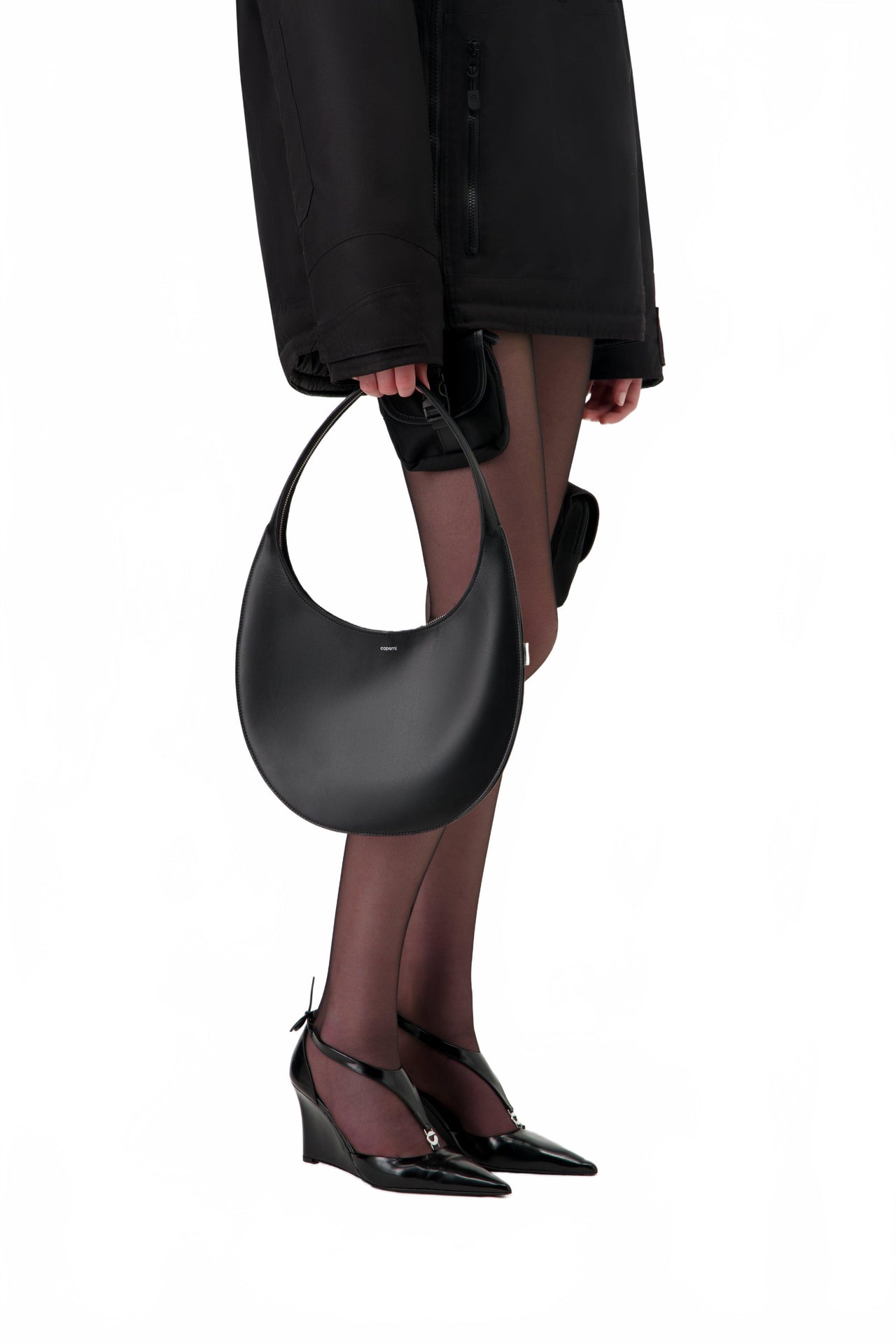 Soft Swipe Bag - Coperni - Black