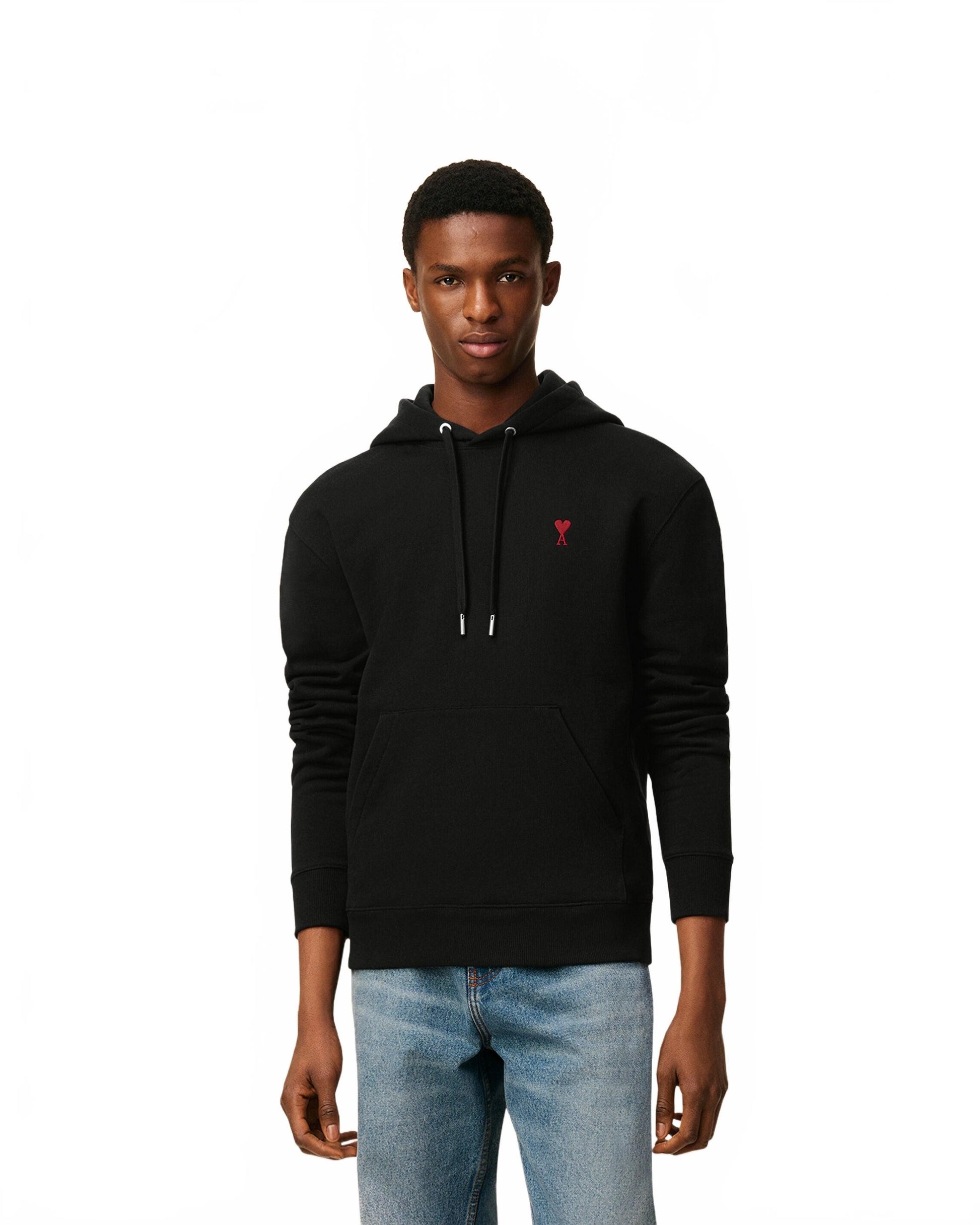 Hoodie Ami De Coeur Rouge - Ami - Noir